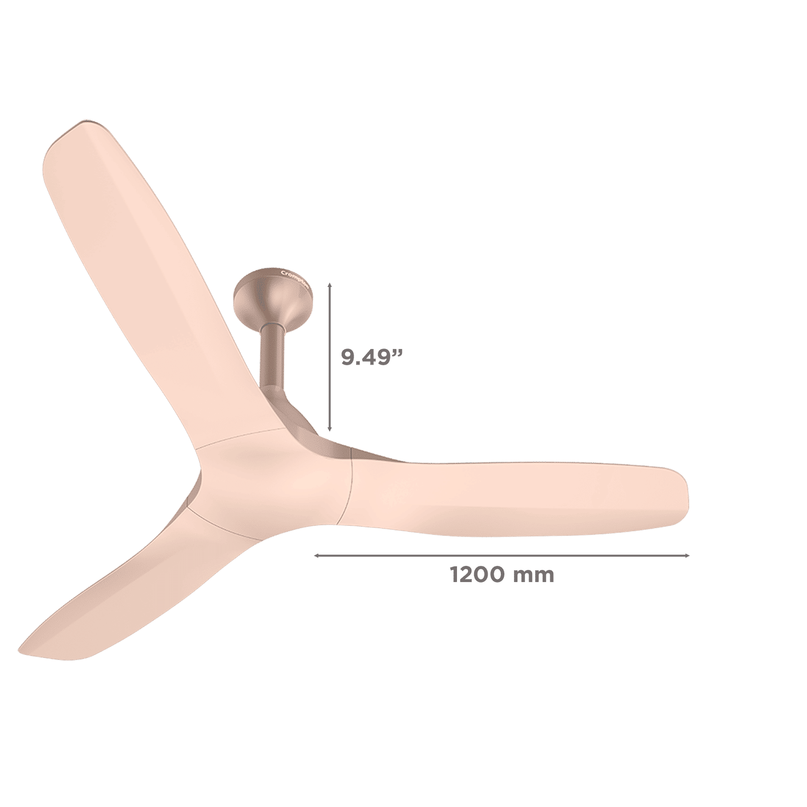 Crompton Silent Pro Fluido Wave 1 Star 1200mm 3 Blade Linear Induction Motor Ceiling Fan (Anti Dust Design, Cinnamon Blush) Crompton Silent Pro Fluido Wave 1 Star 1200mm 3 Blade Linear Induction Motor Ceiling Fan (Anti Dust Design, Cinnamon Blush)_2