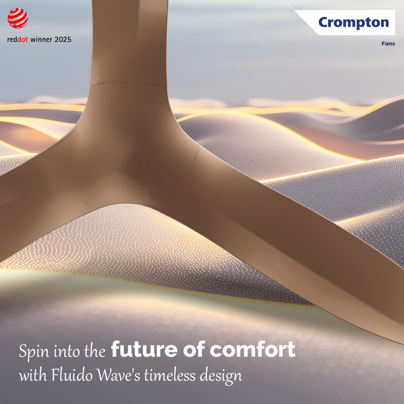 Crompton Silent Pro Fluido Wave 1 Star 1200mm 3 Blade Linear Induction Motor Ceiling Fan (Anti Dust Design, Cinnamon Blush) Crompton Silent Pro Fluido Wave 1 Star 1200mm 3 Blade Linear Induction Motor Ceiling Fan (Anti Dust Design, Cinnamon Blush)_6