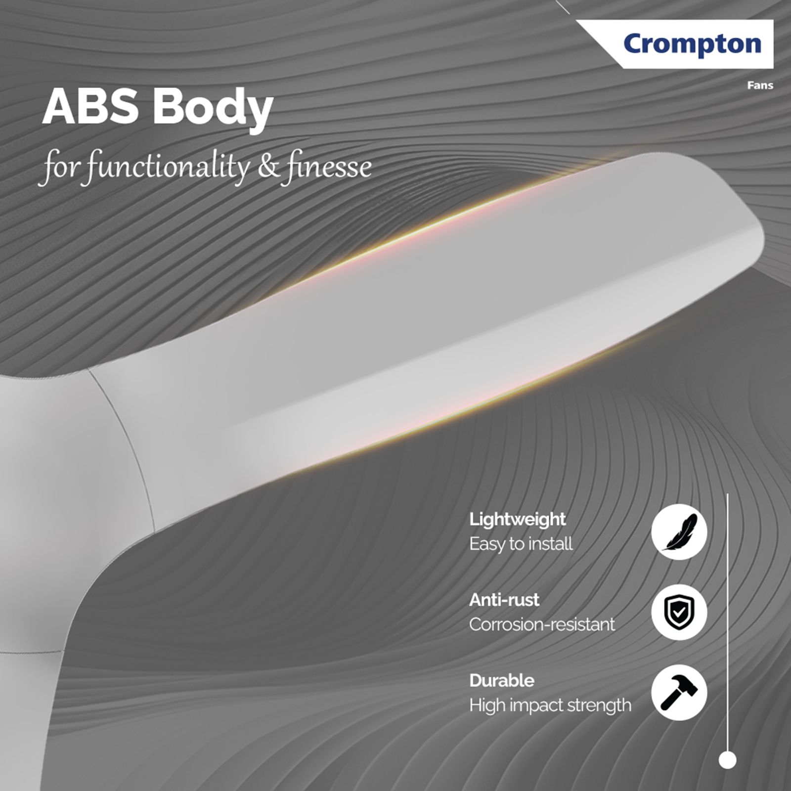 Crompton Silent Pro Fluido Wave 1 Star 1200mm 3 Blade Linear Induction Motor Ceiling Fan (Anti Dust Design, Fog Grey) Crompton Silent Pro Fluido Wave 1 Star 1200mm 3 Blade Linear Induction Motor Ceiling Fan (Anti Dust Design, Fog Grey)_5