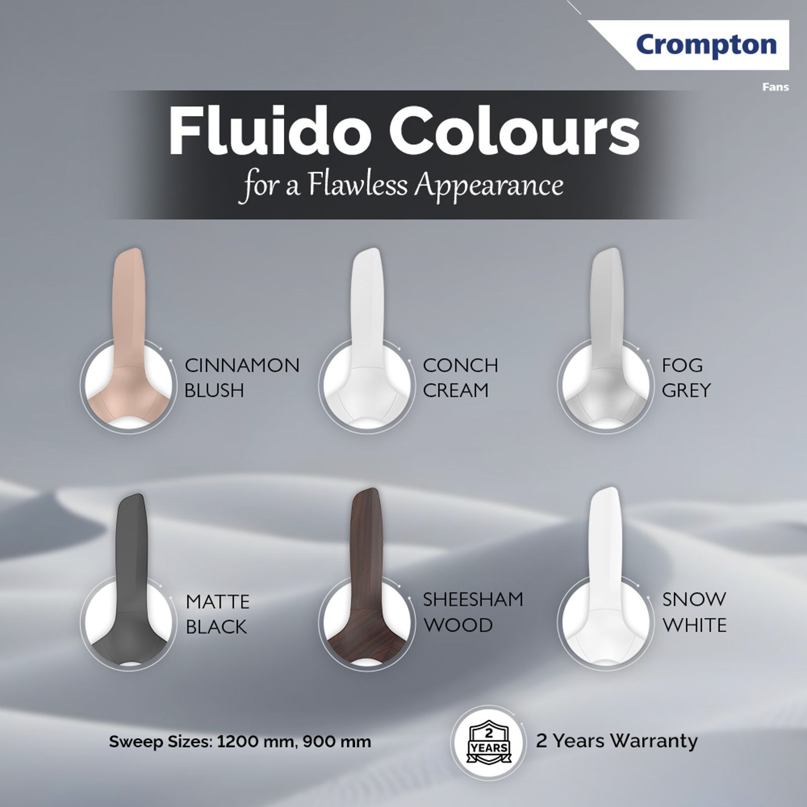 Crompton Silent Pro Fluido Wave 1 Star 1200mm 3 Blade Linear Induction Motor Ceiling Fan (Anti Dust Design, Snow White)_13