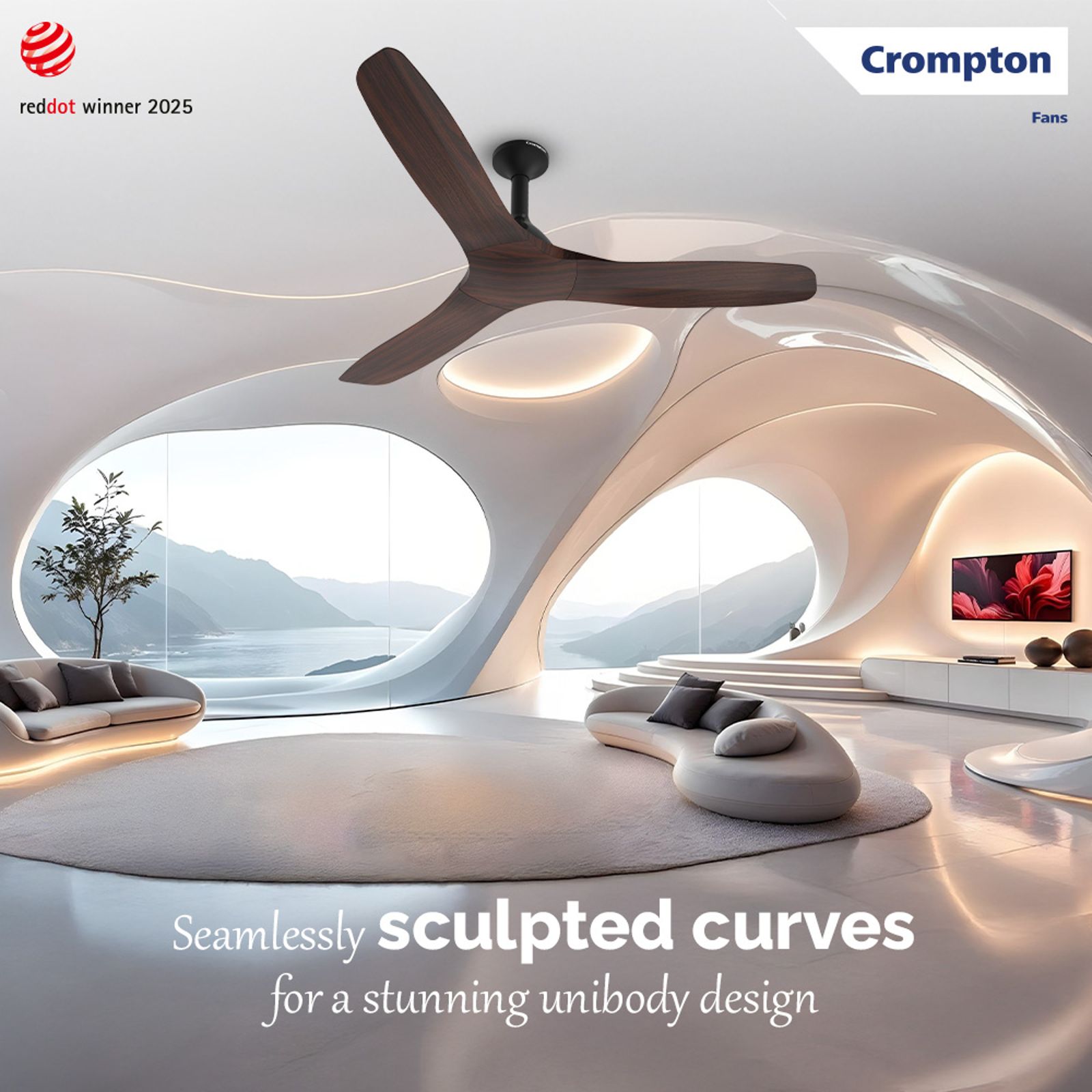 Crompton Silent Pro Fluido Wave 1 Star 1200mm 3 Blade Linear Induction Motor Ceiling Fan (Anti Dust Design, Sheesham Wood) Crompton Silent Pro Fluido Wave 1 Star 1200mm 3 Blade Linear Induction Motor Ceiling Fan (Anti Dust Design, Sheesham Wood)_7