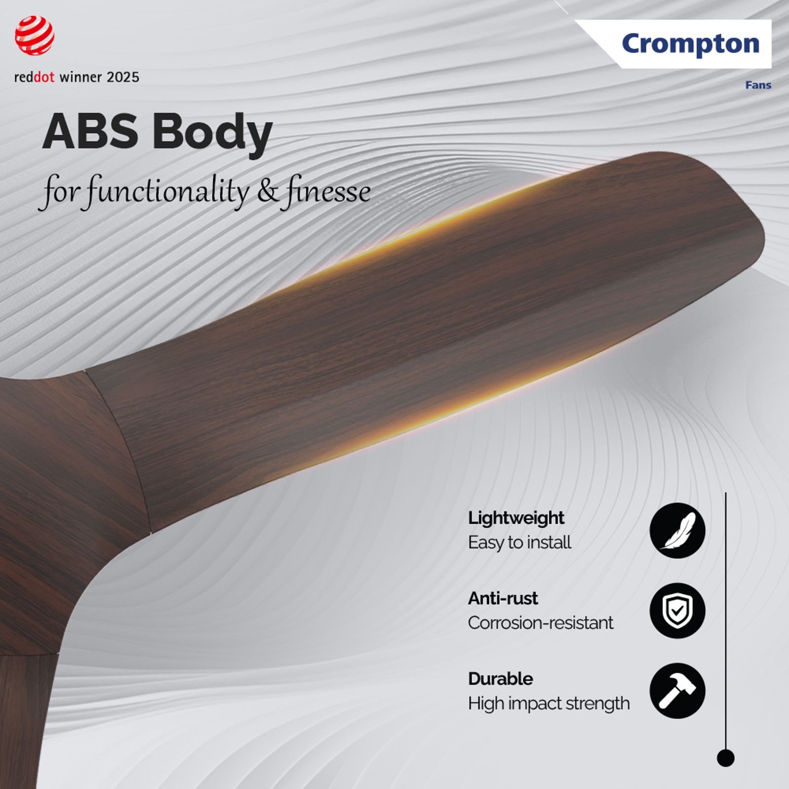 Crompton Silent Pro Fluido Wave 1 Star 1200mm 3 Blade Linear Induction Motor Ceiling Fan (Anti Dust Design, Sheesham Wood) Crompton Silent Pro Fluido Wave 1 Star 1200mm 3 Blade Linear Induction Motor Ceiling Fan (Anti Dust Design, Sheesham Wood)_9