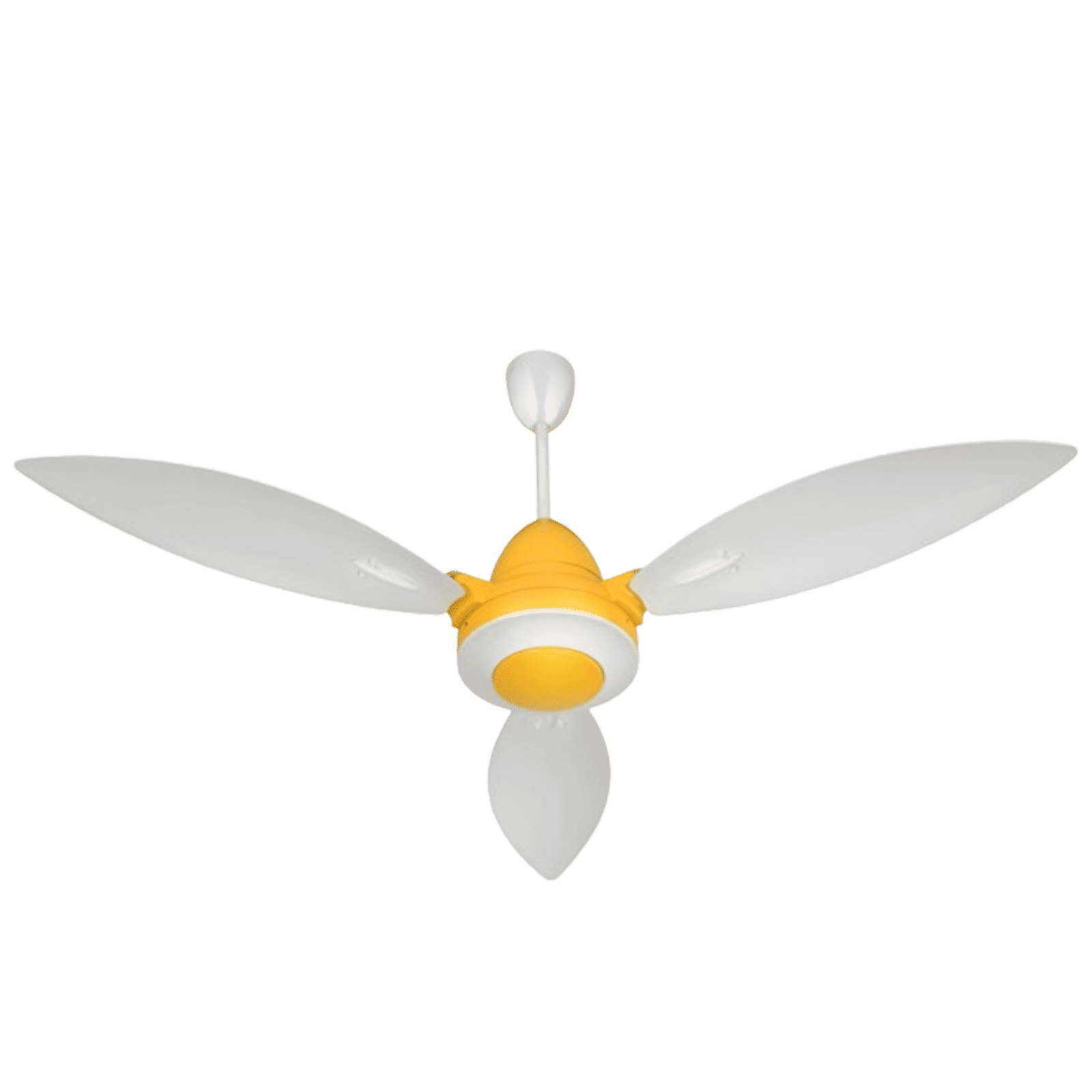 Usha Bloom Lily Glow 5 Star 1200mm 3 Blade BLDC Motor Technology Ceiling Fan with Remote (LED Underlight, White & Yellow)_3
