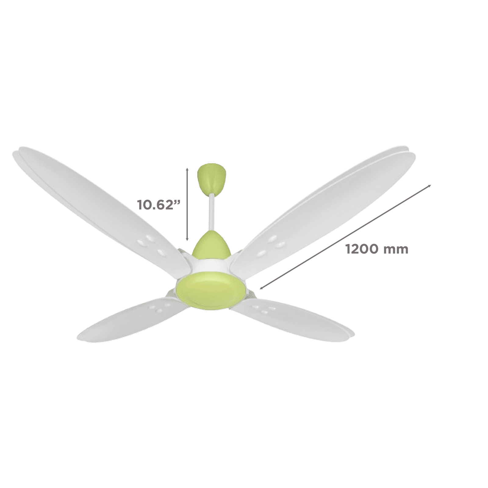 Usha Bloom Lily Nova 5 Star 1200mm 4 Blade BLDC Motor Ceiling Fan with Remote (Whisper Quiet Operations for Noiseless Experience, White & Light Green) Usha Bloom Lily Nova 5 Star 1200mm 4 Blade BLDC Motor Ceiling Fan with Remote (Whisper Quiet Operations for Noiseless Experience, White & Light Green)_2