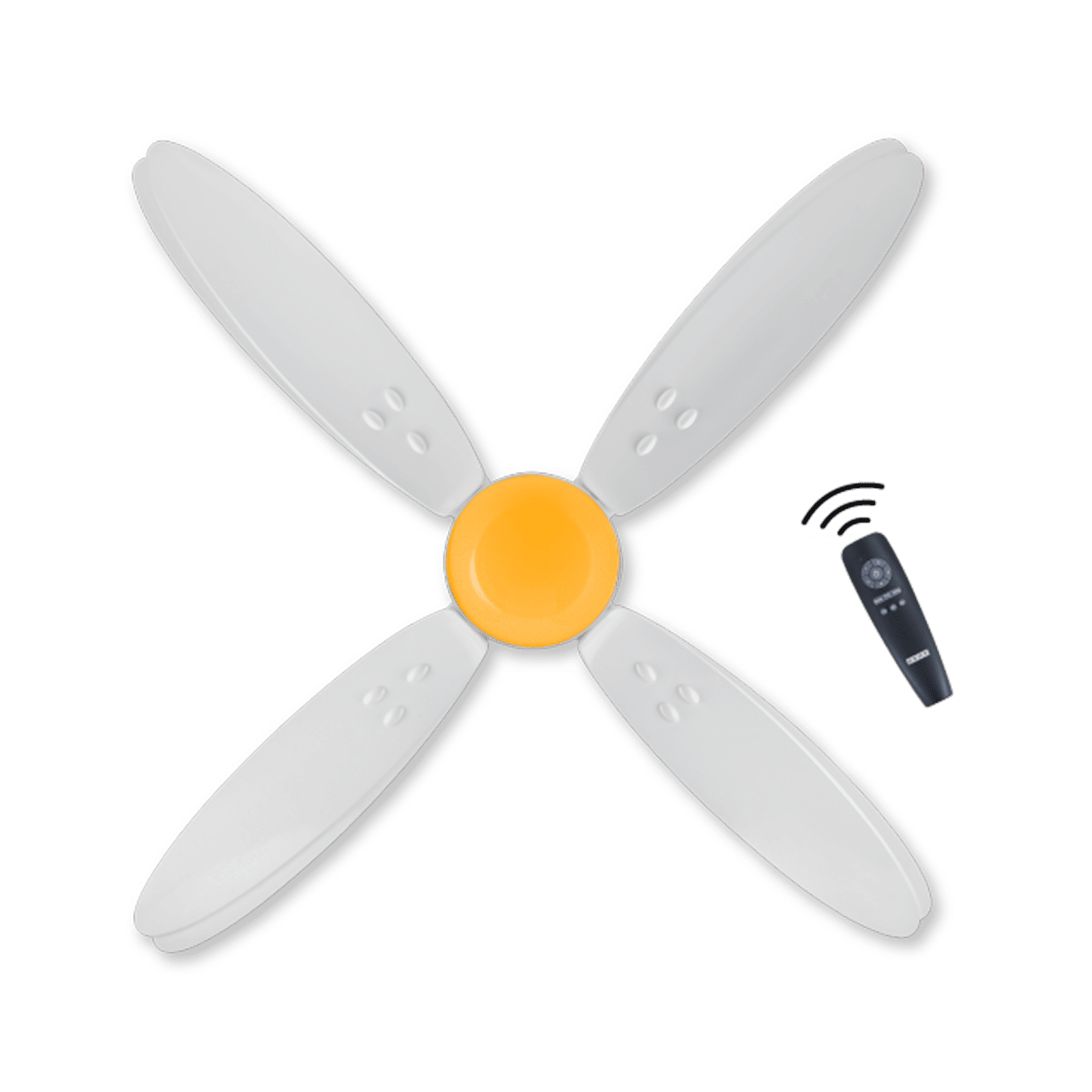 Usha Bloom Lily Nova 5 Star 1200mm 4 Blade BLDC Motor Ceiling Fan with Remote (Whisper Quiet Operations for Noiseless Experience, White & Yellow) Usha Bloom Lily Nova 5 Star 1200mm 4 Blade BLDC Motor Ceiling Fan with Remote (Whisper Quiet Operations for Noiseless Experience, White & Yellow)_1
