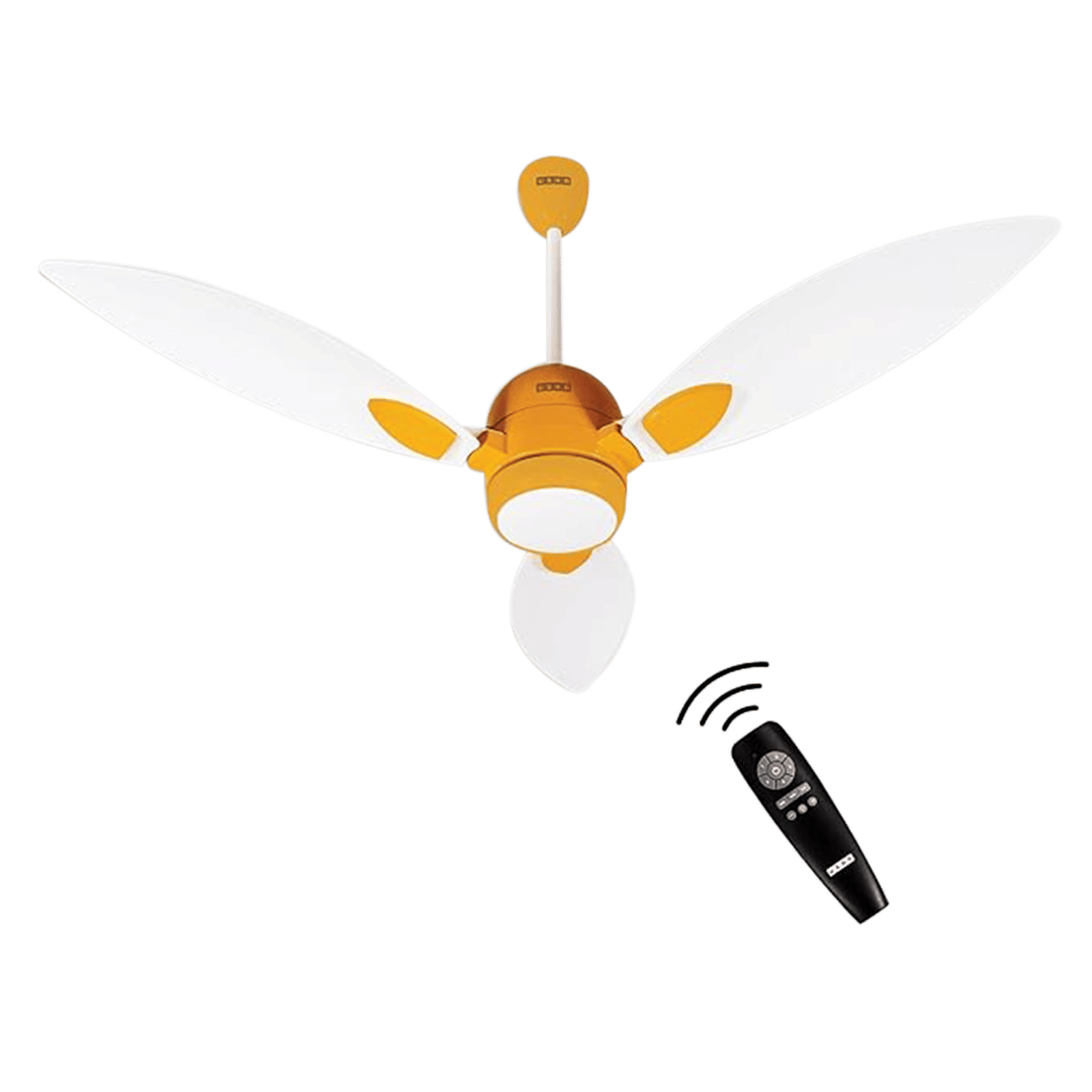 Usha Bloom Sunspire Glow 5 Star 1200mm 3 Blade BLDC Motor Technology Ceiling Fan with Remote (LED Underlight, White & Yellow) Usha Bloom Sunspire Glow 5 Star 1200mm 3 Blade BLDC Motor Technology Ceiling Fan with Remote (LED Underlight, White & Yellow)_1