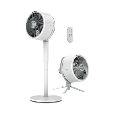 Shark FlexBreeze 292mm 3 Blade BLDC Motor Table & Pedestal Fan with Remote (UV & Water Resistant, White)