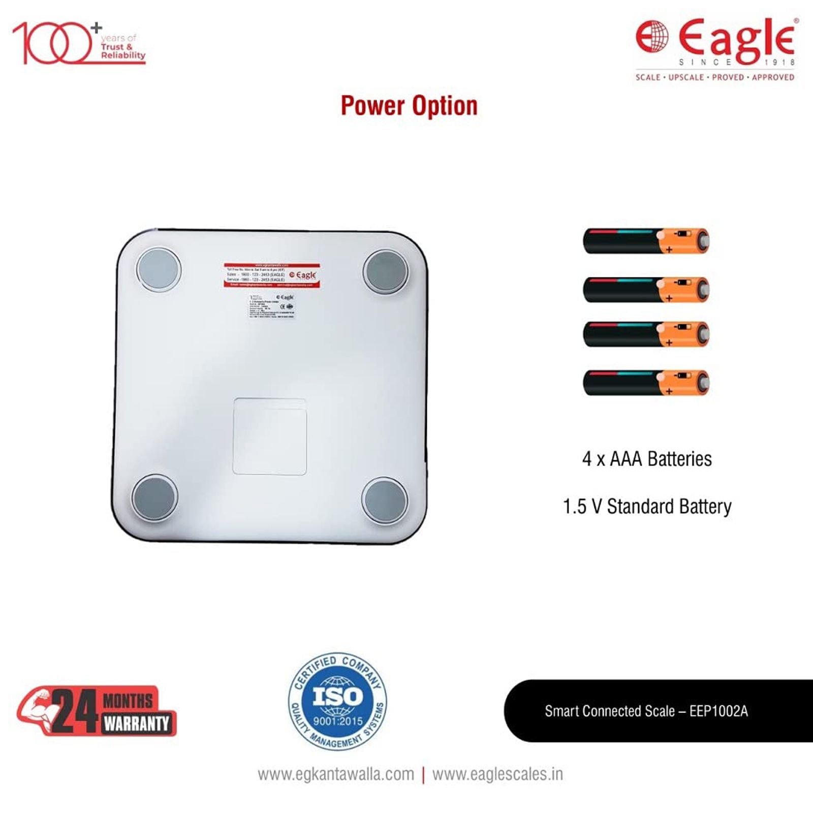 Eagle Digital Weight Scale (Battery Powered, 17 Vital Body Parameteres, EEP1002A, Charcoal Black) Eagle Digital Weight Scale (Battery Powered, 17 Vital Body Parameteres, EEP1002A, Charcoal Black)_4