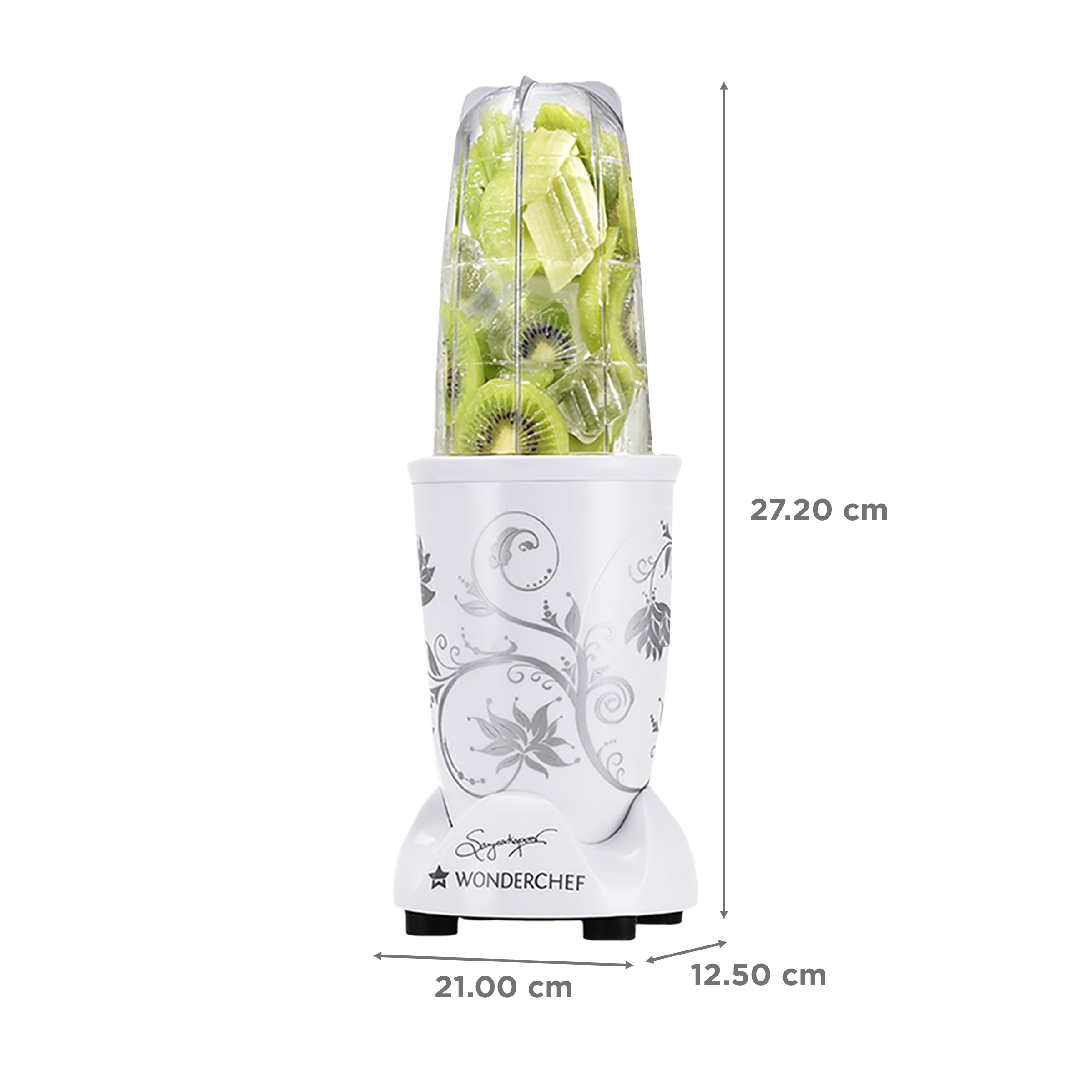 WONDERCHEF Nutri-Blend 400 Watt 3 Jars Mixer Grinder Blender (22000 RPM, All-In-One System, White)_3