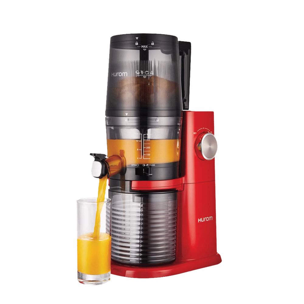 Hurom H-AI Series 150 Watt Cold Press Juicer (60 RPM, Slow Squeeze Technology, Vivid Red) Hurom H-AI Series 150 Watt Cold Press Juicer (60 RPM, Slow Squeeze Technology, Vivid Red)_4