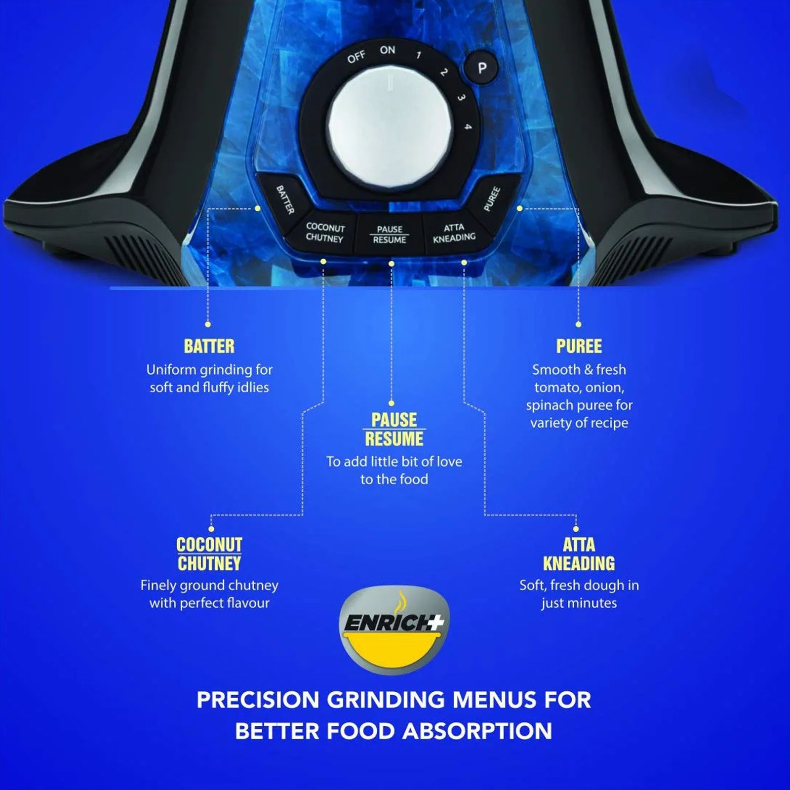 Preethi Zodiac 2.0 750 Watt 4 Jars Juicer Mixer Grinder (19000 RPM, 3-In-1 Insta Fresh Juicer Jar, Black/Blue) Preethi Zodiac 2.0 750 Watt 4 Jars Juicer Mixer Grinder (19000 RPM, 3-In-1 Insta Fresh Juicer Jar, Black/Blue)_13