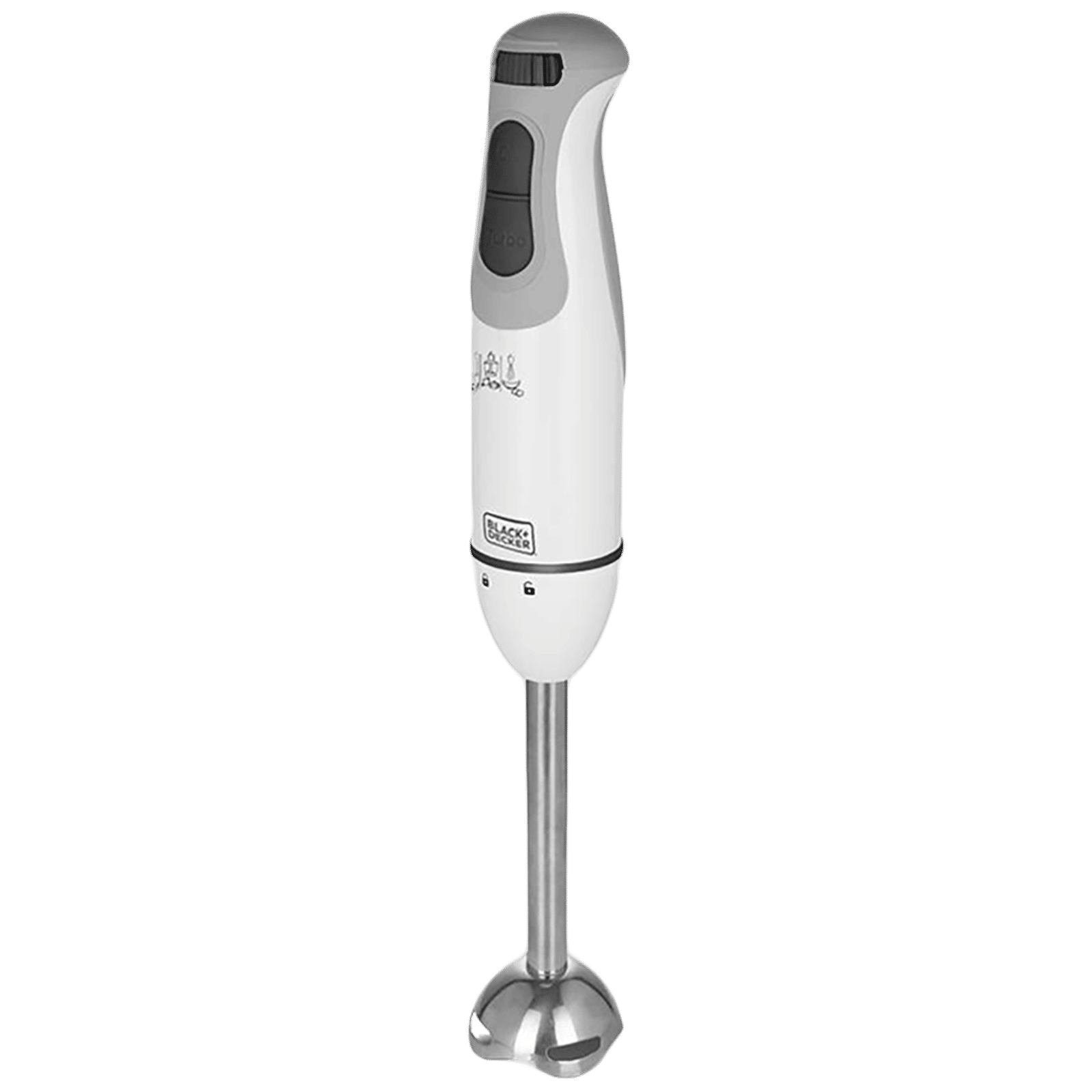 BLACK&DECKER 600 Watt 3 Speed Hand Blender with 3 Attachments (Durable & Sturdy Body, White)_13