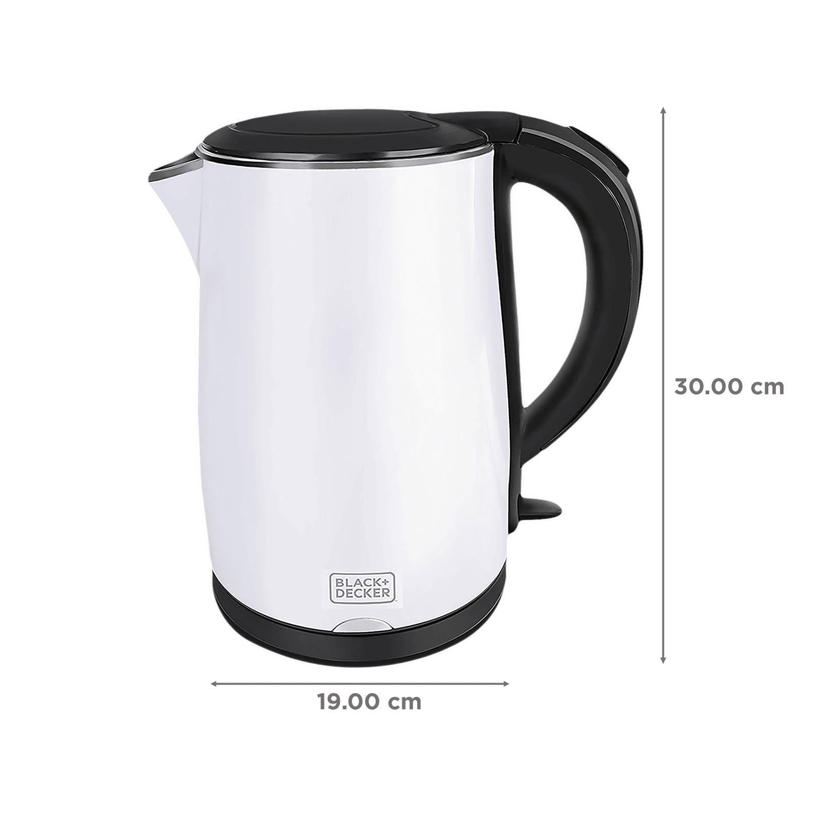 BLACK+DECKER 2150 Watt 1.7 Litre Electric Kettle with Auto Shut Off (White)_2