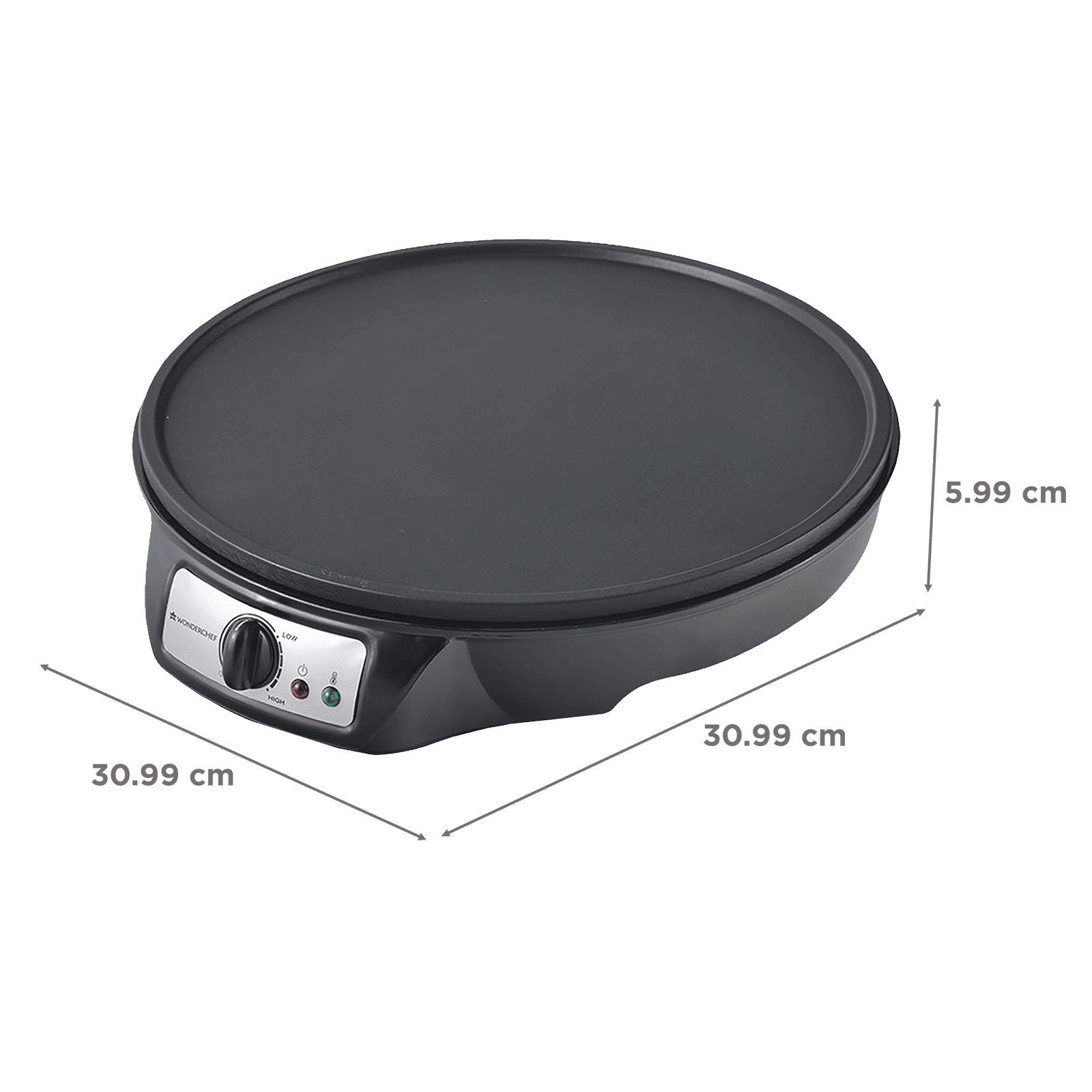 WONDERCHEF 910 Watts Dosa Maker (Adjustable Temperature Control, 63152431, Black) WONDERCHEF 910 Watts Dosa Maker (Adjustable Temperature Control, 63152431, Black)_3