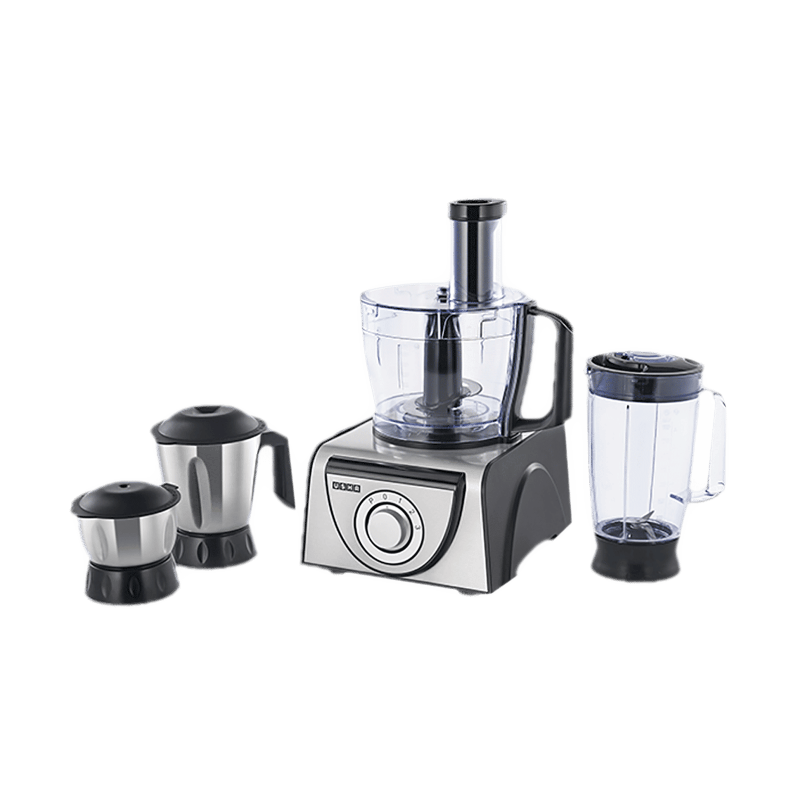 USHA FP 3810 1000 Watt Food Processor with 6 Blades (Black/Silver) USHA FP 3810 1000 Watt Food Processor with 6 Blades (Black/Silver)_1