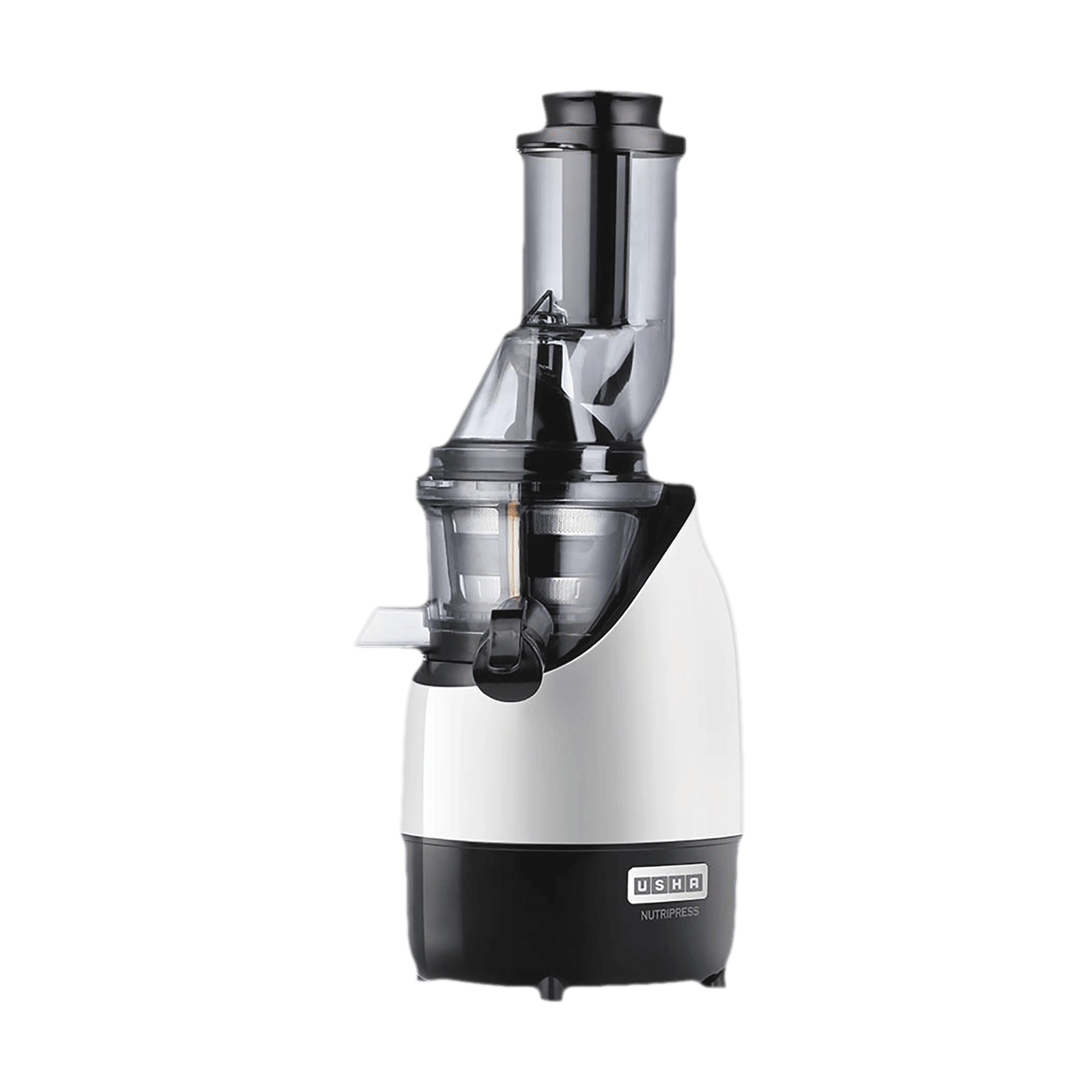 USHA NutriPress 200 Watt Cold Press Juicer (67 RPM, Low Temperature Technology, Black/White) USHA NutriPress 200 Watt Cold Press Juicer (67 RPM, Low Temperature Technology, Black/White)_1