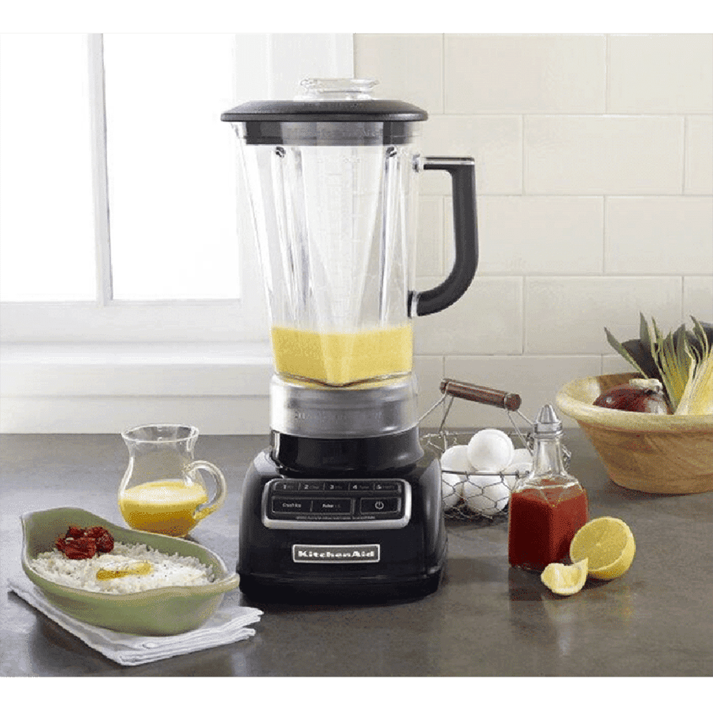 KitchenAid Classic 550 Watt 1 Jar Diamond Blender (Intelli-Speed Motor Control, Onyx Black)_7