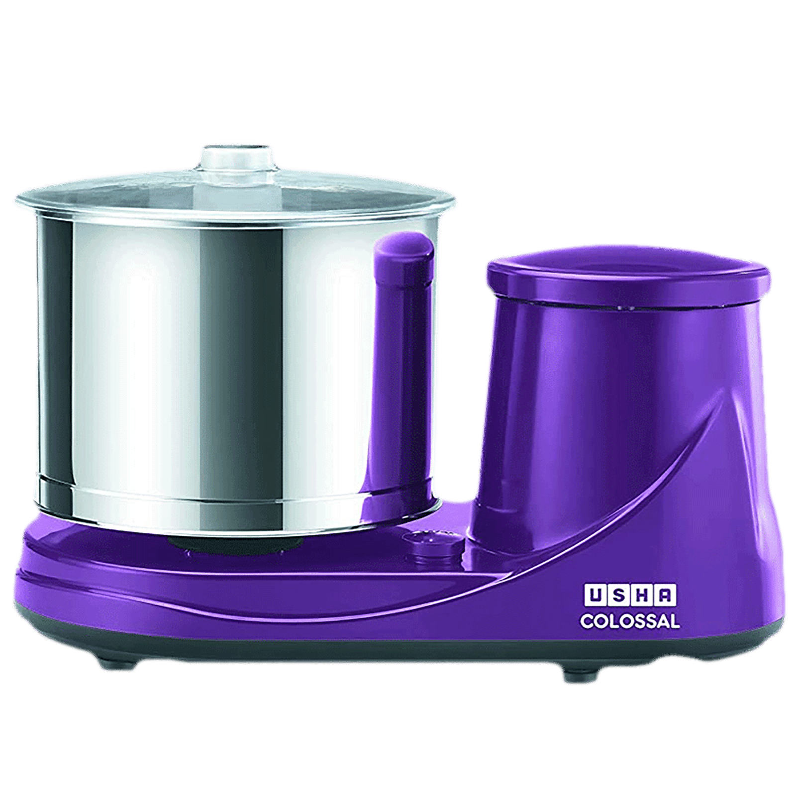 USHA Colossal 2 Litres 2 Stones Wet Grinder with Coconut Scrapper & Atta Kneader (Sturdy High Torque Motor, Magenta) USHA Colossal 2 Litres 2 Stones Wet Grinder with Coconut Scrapper & Atta Kneader (Sturdy High Torque Motor, Magenta)_1