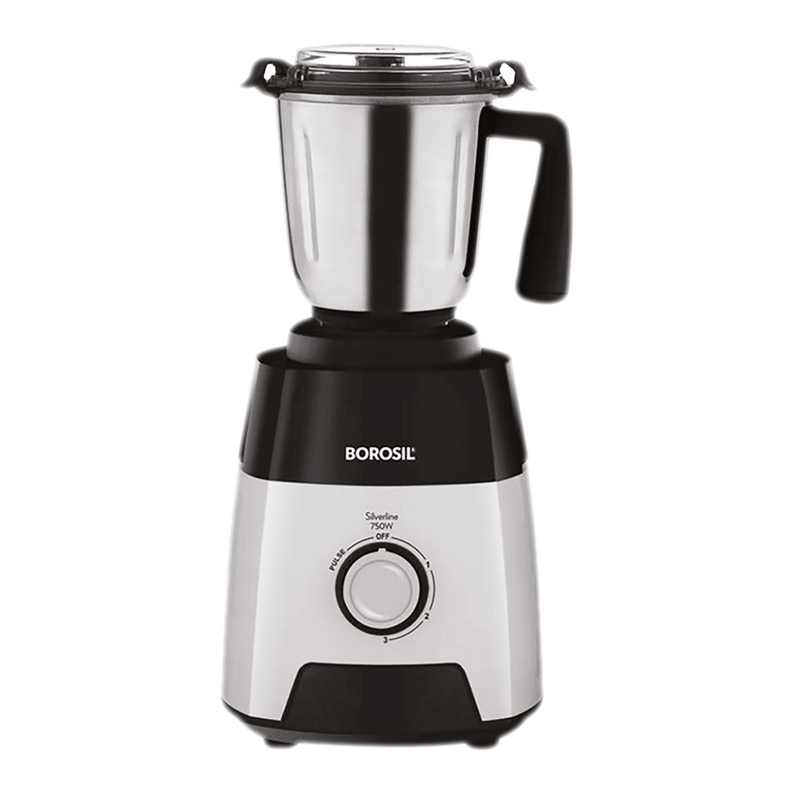 BOROSIL Silverline 750 Watt 3 Jars Mixer Grinder (20000 RPM, Anti-Skid Rubber Feet, Black & Silver) BOROSIL Silverline 750 Watt 3 Jars Mixer Grinder (20000 RPM, Anti-Skid Rubber Feet, Black & Silver)_16