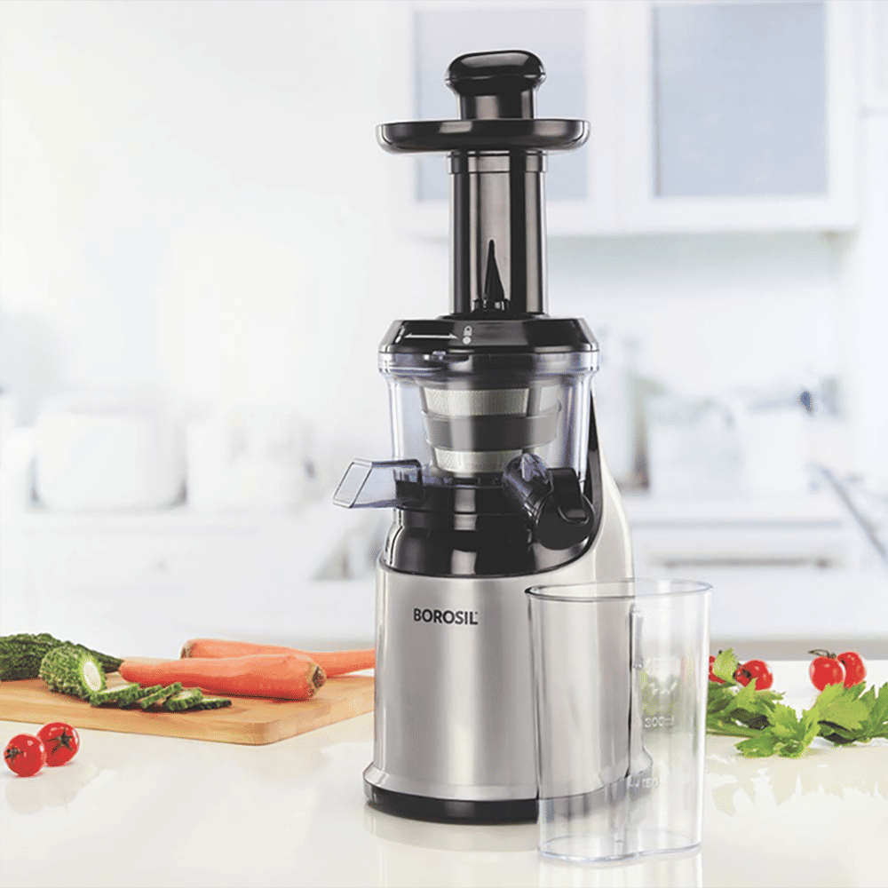 BOROSIL HealthPro 200 Watt Slow Juicer (70 RPM, Slow Squeeze Technology, Silver Cloud) BOROSIL HealthPro 200 Watt Slow Juicer (70 RPM, Slow Squeeze Technology, Silver Cloud)_9