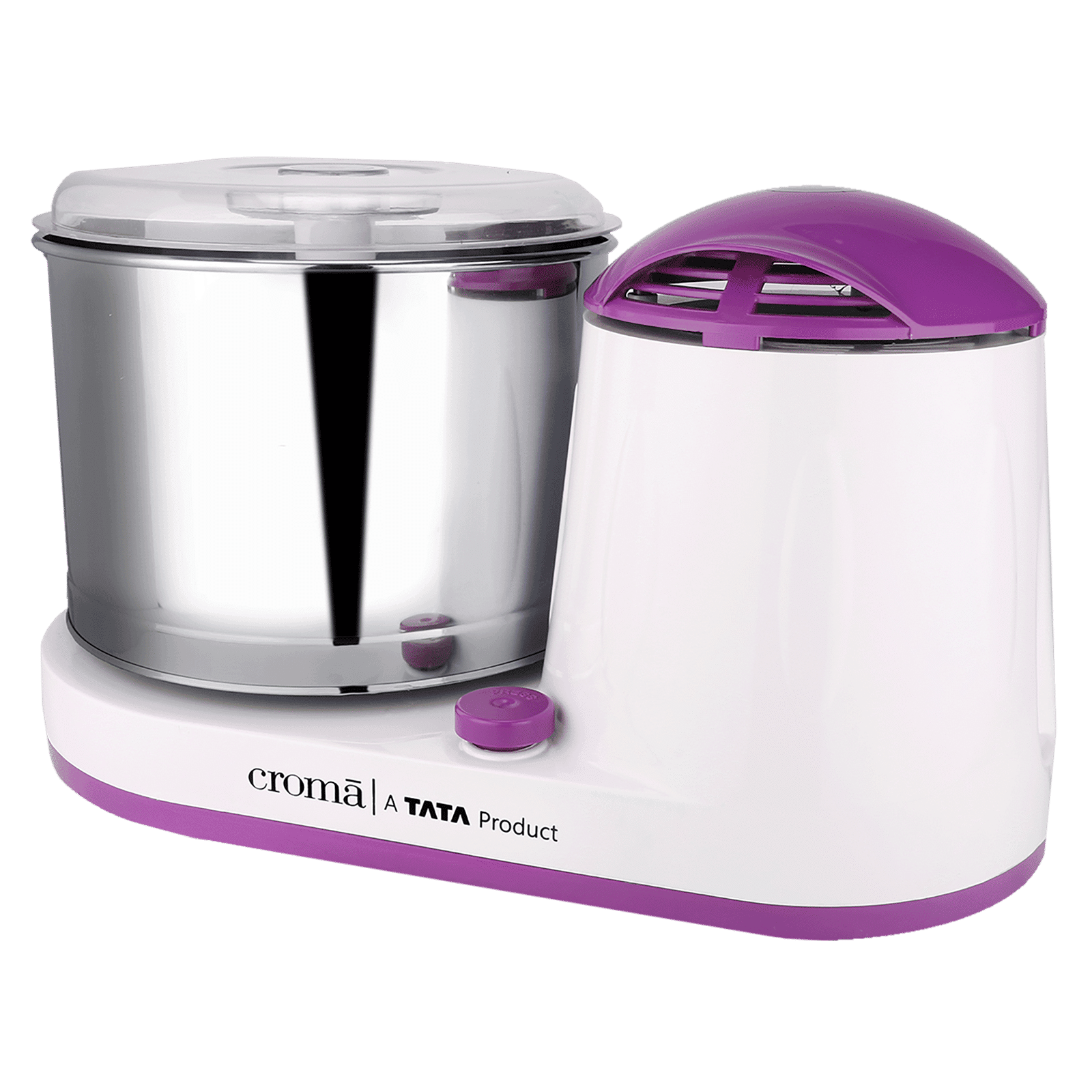 Croma 2 Litres 2 Stones Wet Grinder with Coconut Scrapper & Atta Kneader (In-Built Overload Protection, White/Purple) Croma 2 Litres 2 Stones Wet Grinder with Coconut Scrapper & Atta Kneader (In-Built Overload Protection, White/Purple)_12