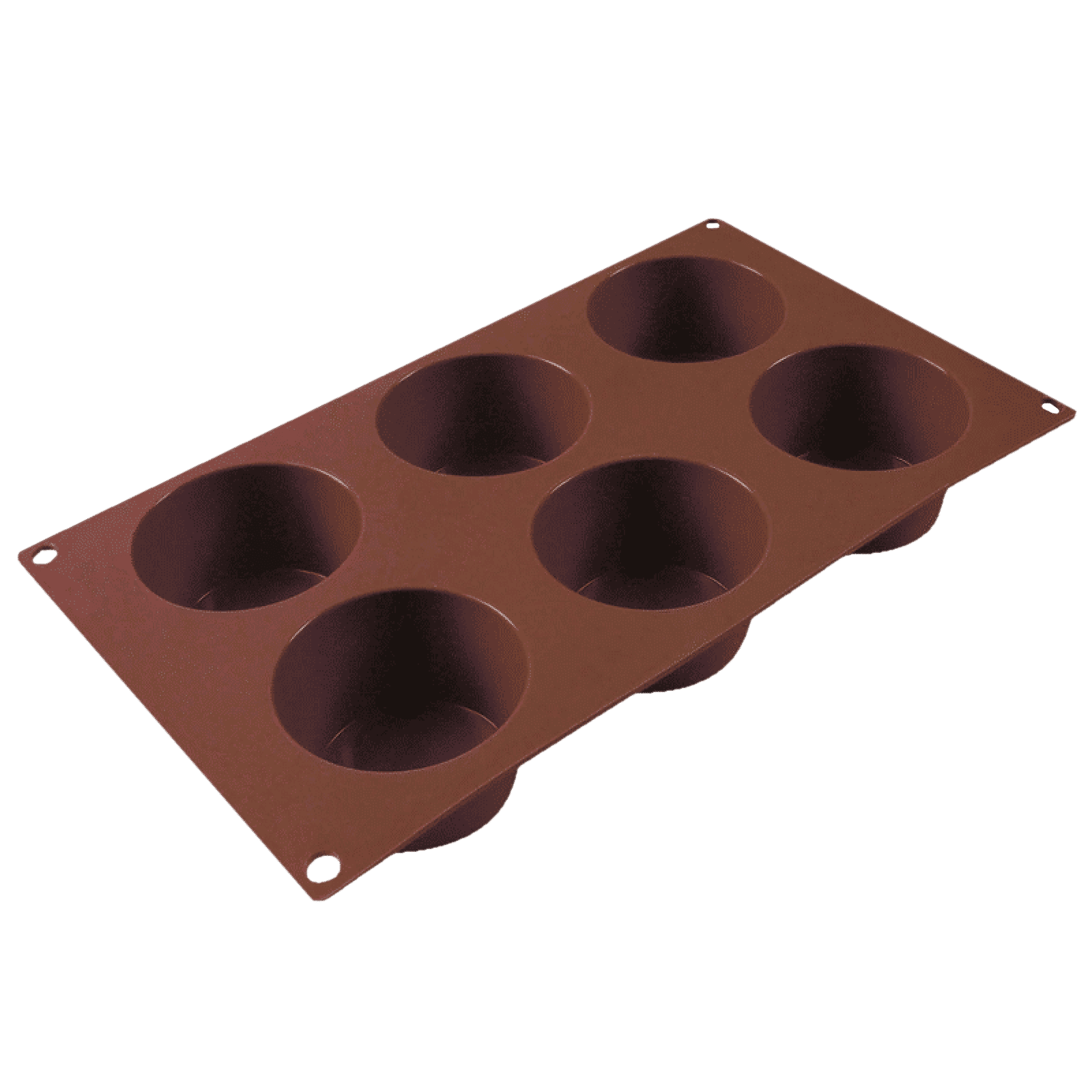 WONDERCHEF Pavoni Muffin 6 Portions Mould For Microwave, Refrigerator (Good Elasticity, 63152908, Brown) WONDERCHEF Pavoni Muffin 6 Portions Mould For Microwave, Refrigerator (Good Elasticity, 63152908, Brown)_2