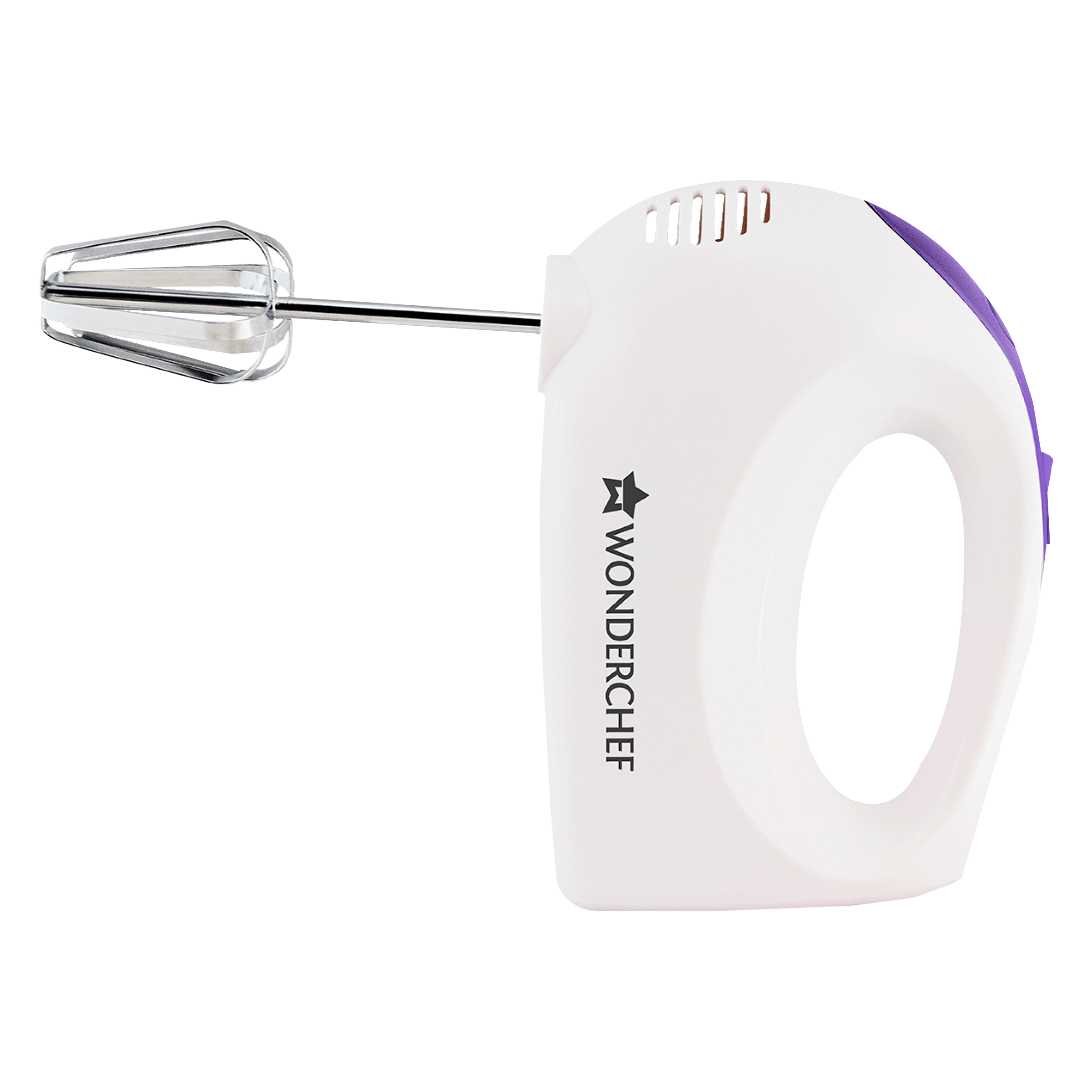 WONDERCHEF Acura Plus 200 Watt 5 Speed Hand Mixer with 4 Attachments (Speed Adjustment, White/Blue)_1