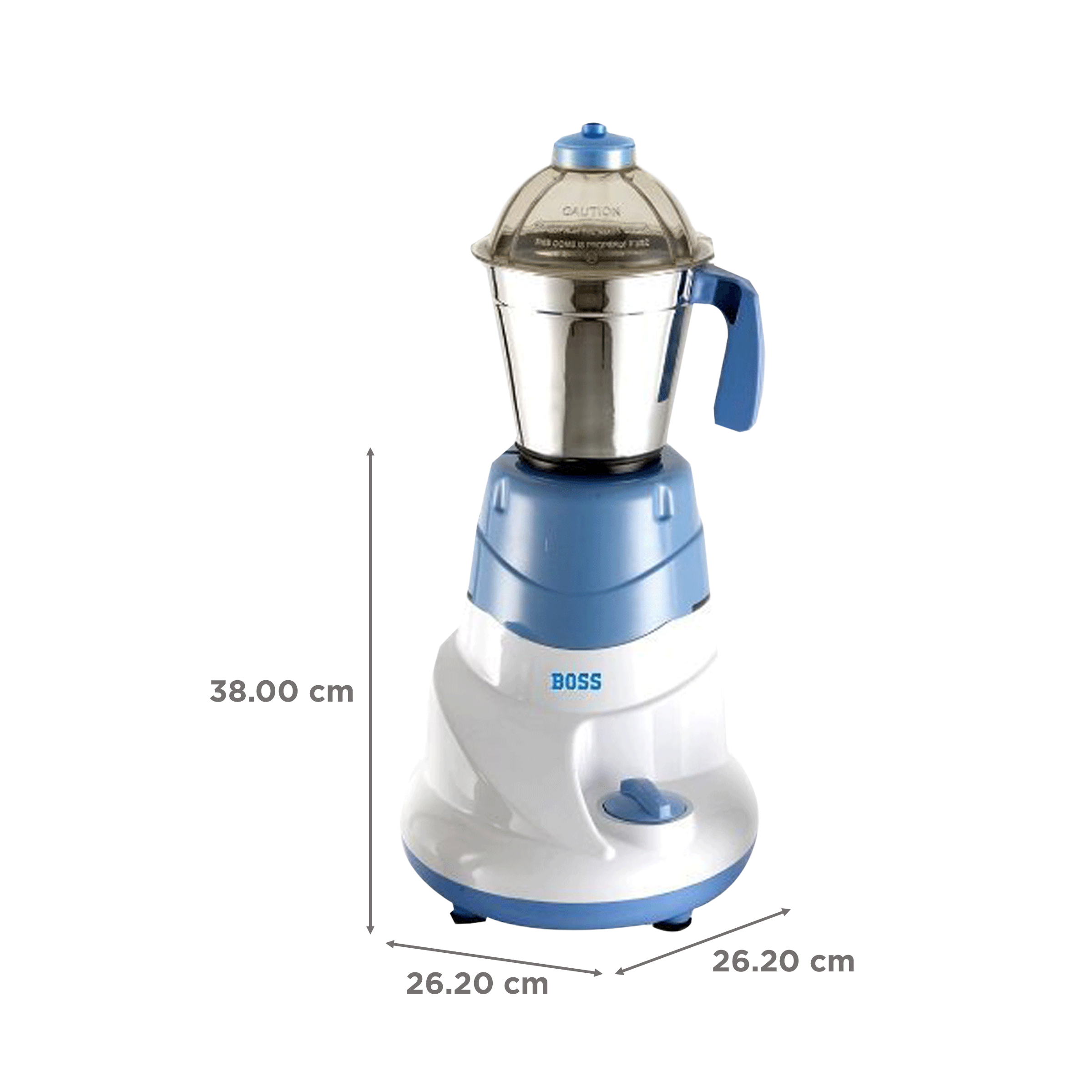 BOSS All Time 500 Watt 3 Jars Mixer Grinder (18000 RPM, Shock Resistant, Blue/White) BOSS All Time 500 Watt 3 Jars Mixer Grinder (18000 RPM, Shock Resistant, Blue/White)_3