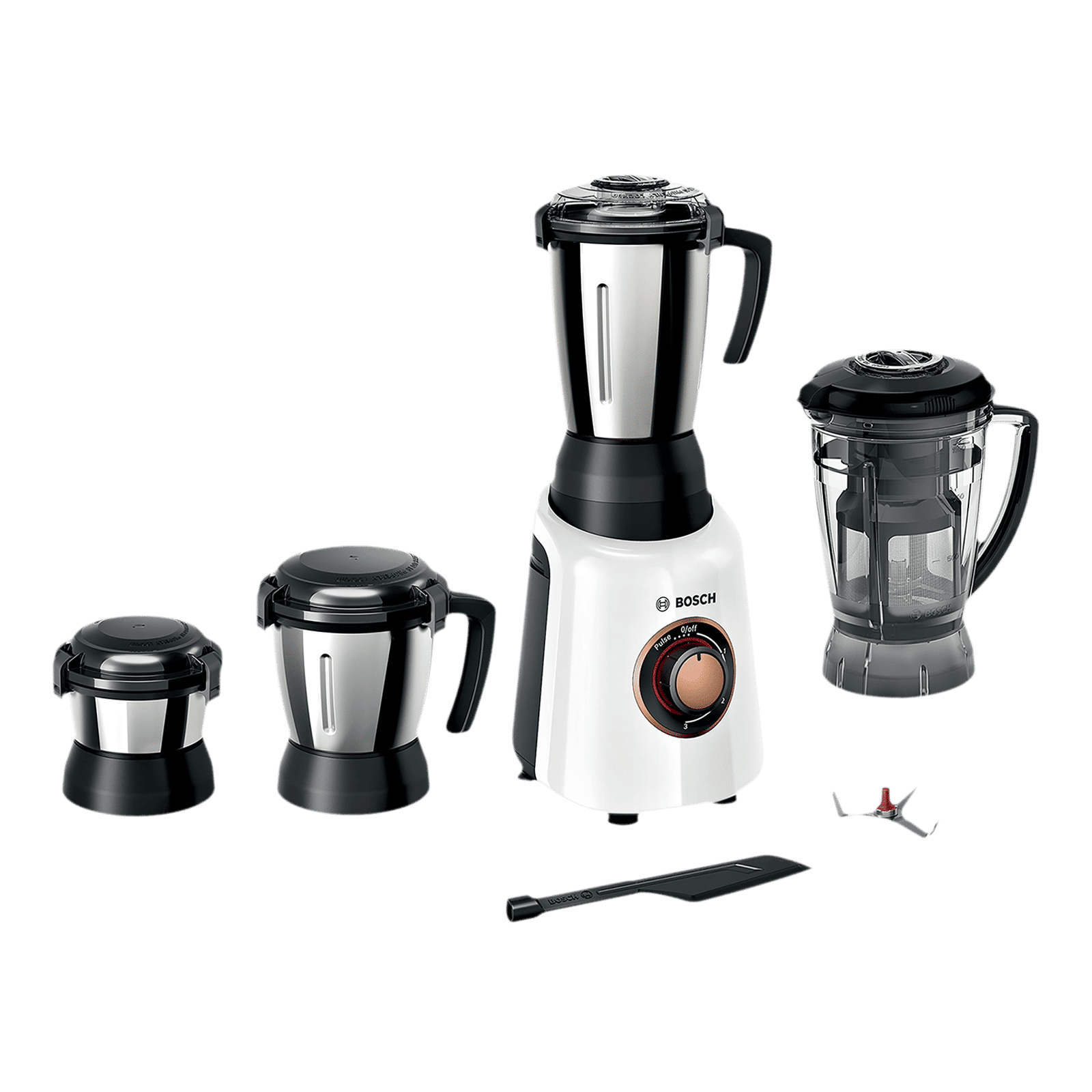 BOSCH TrueMixx 750 Watt 4 Jars Mixer Grinder (22000 RPM, HiFlux Motor, White)_1