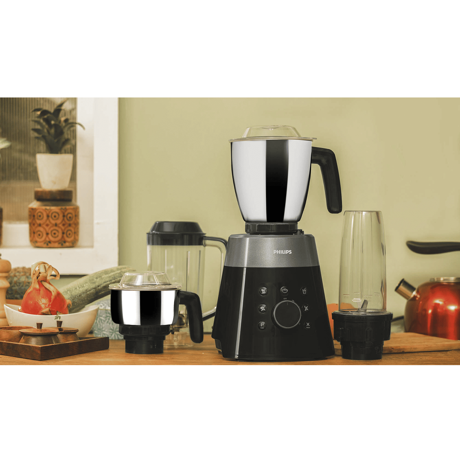 PHILIPS Avance Collection 750 Watt 4 Jars Mixer Grinder (20000 RPM, Built-in Safety Switch, Metallic Silver/Bold Black) PHILIPS Avance Collection 750 Watt 4 Jars Mixer Grinder (20000 RPM, Built-in Safety Switch, Metallic Silver/Bold Black)_15