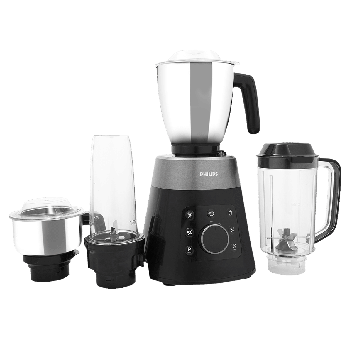 PHILIPS Avance Collection 750 Watt 4 Jars Mixer Grinder (20000 RPM, Built-in Safety Switch, Metallic Silver/Bold Black) PHILIPS Avance Collection 750 Watt 4 Jars Mixer Grinder (20000 RPM, Built-in Safety Switch, Metallic Silver/Bold Black)_5