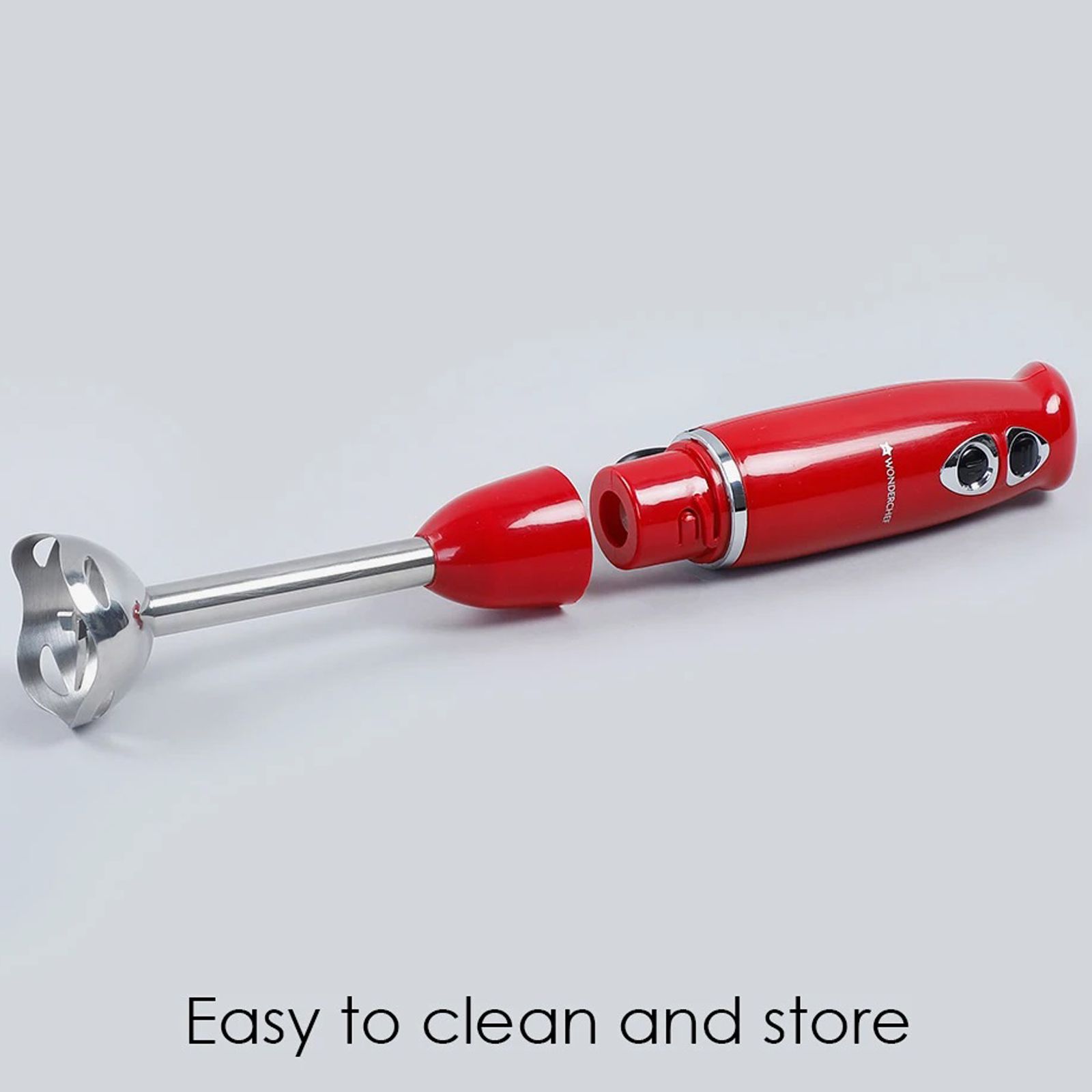 WONDERCHEF Crimson Edge 400 Watt Hand Blender (Easy Locking System, Red)_6