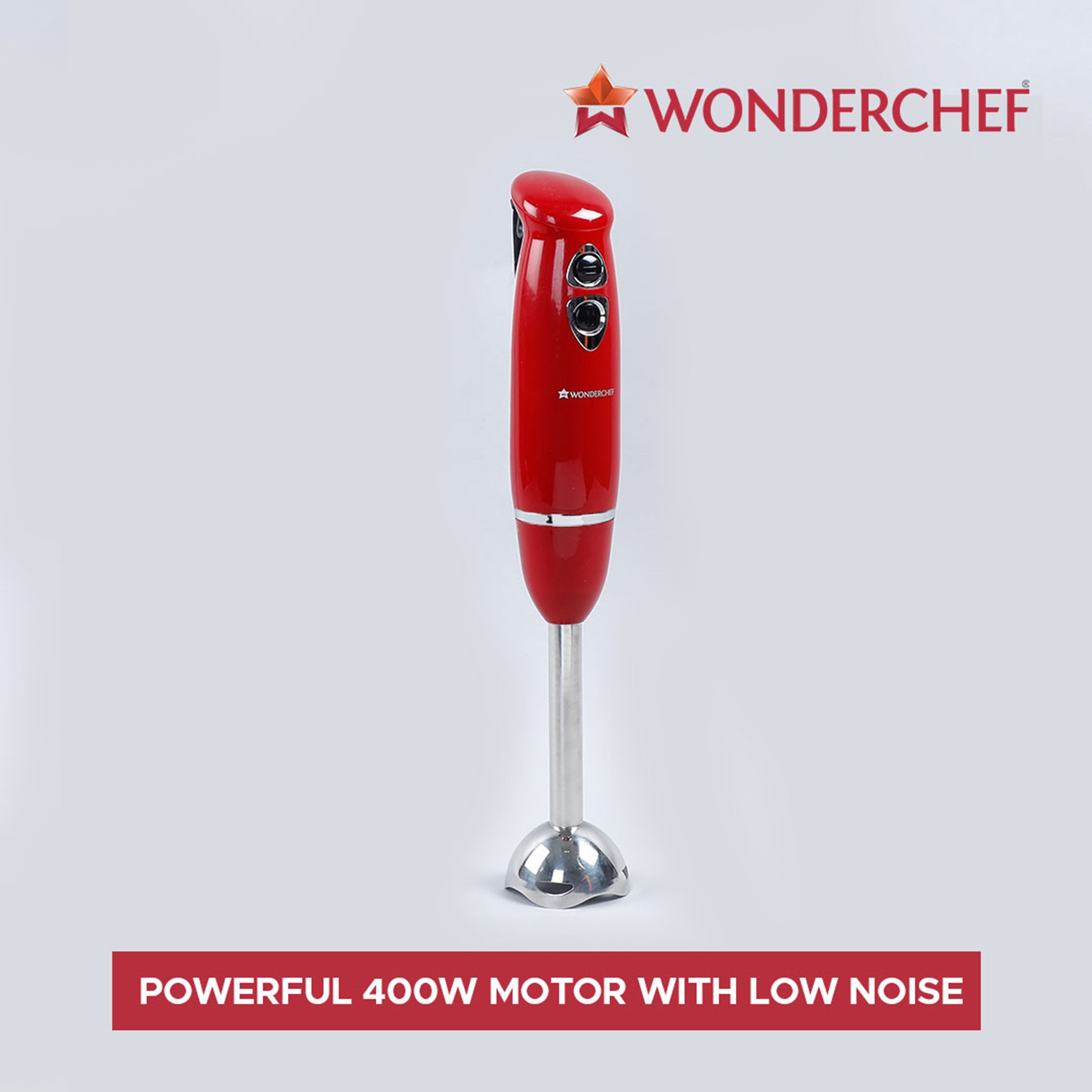 WONDERCHEF Crimson Edge 400 Watt Hand Blender (Easy Locking System, Red)_11