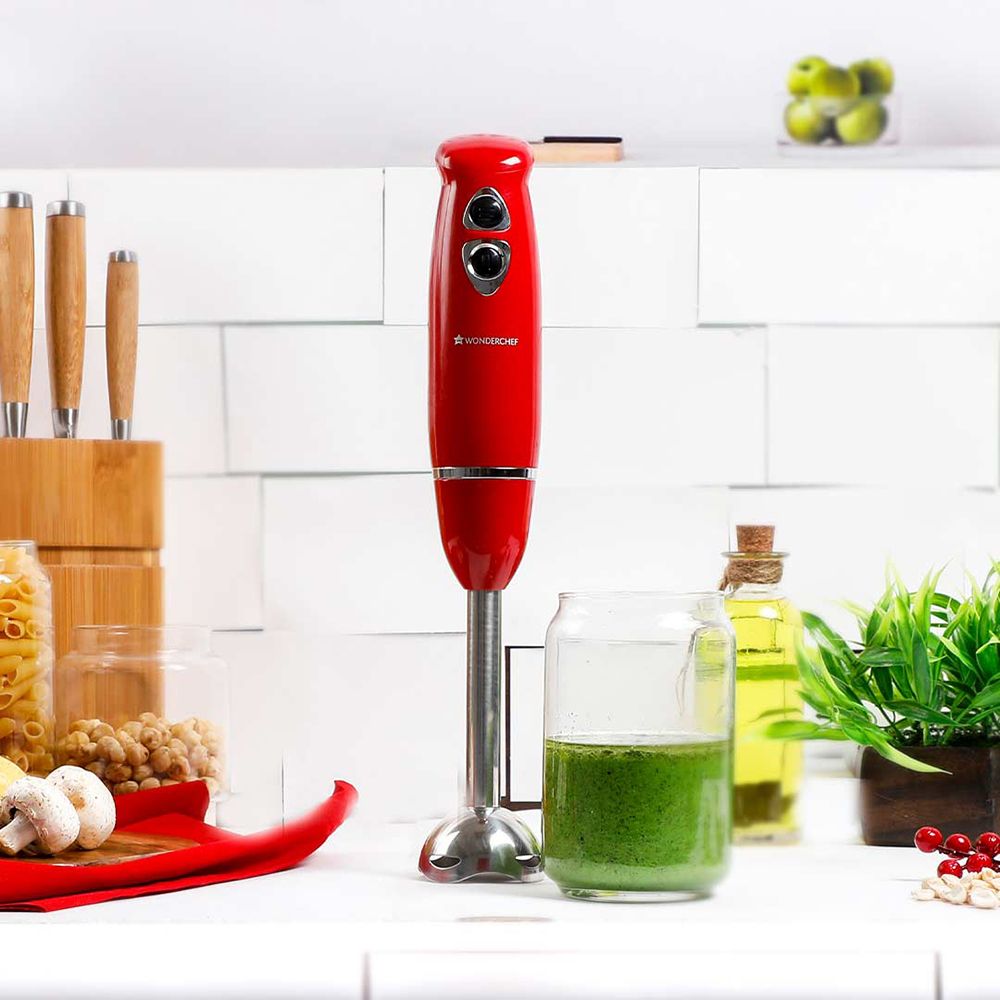 WONDERCHEF Crimson Edge 400 Watt Hand Blender (Easy Locking System, Red)_15