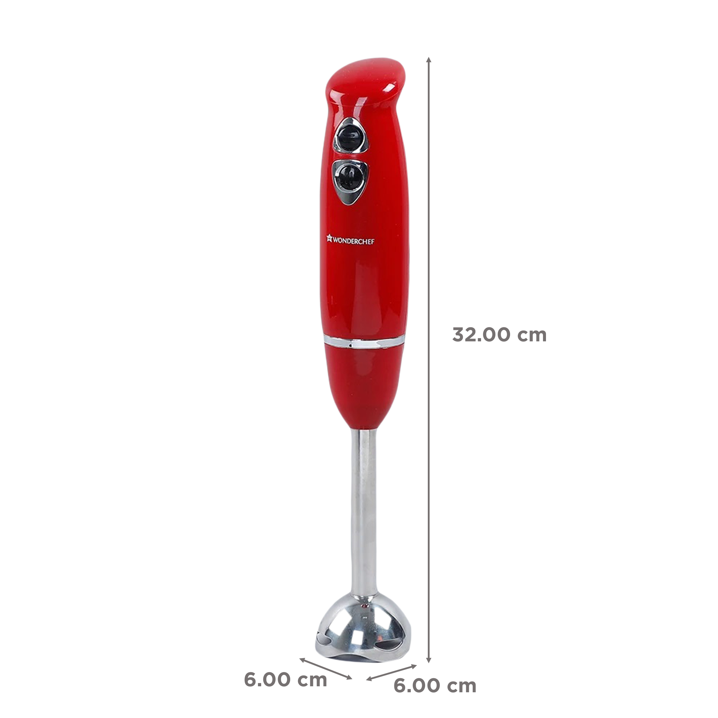 WONDERCHEF Crimson Edge 400 Watt Hand Blender (Easy Locking System, Red)_3