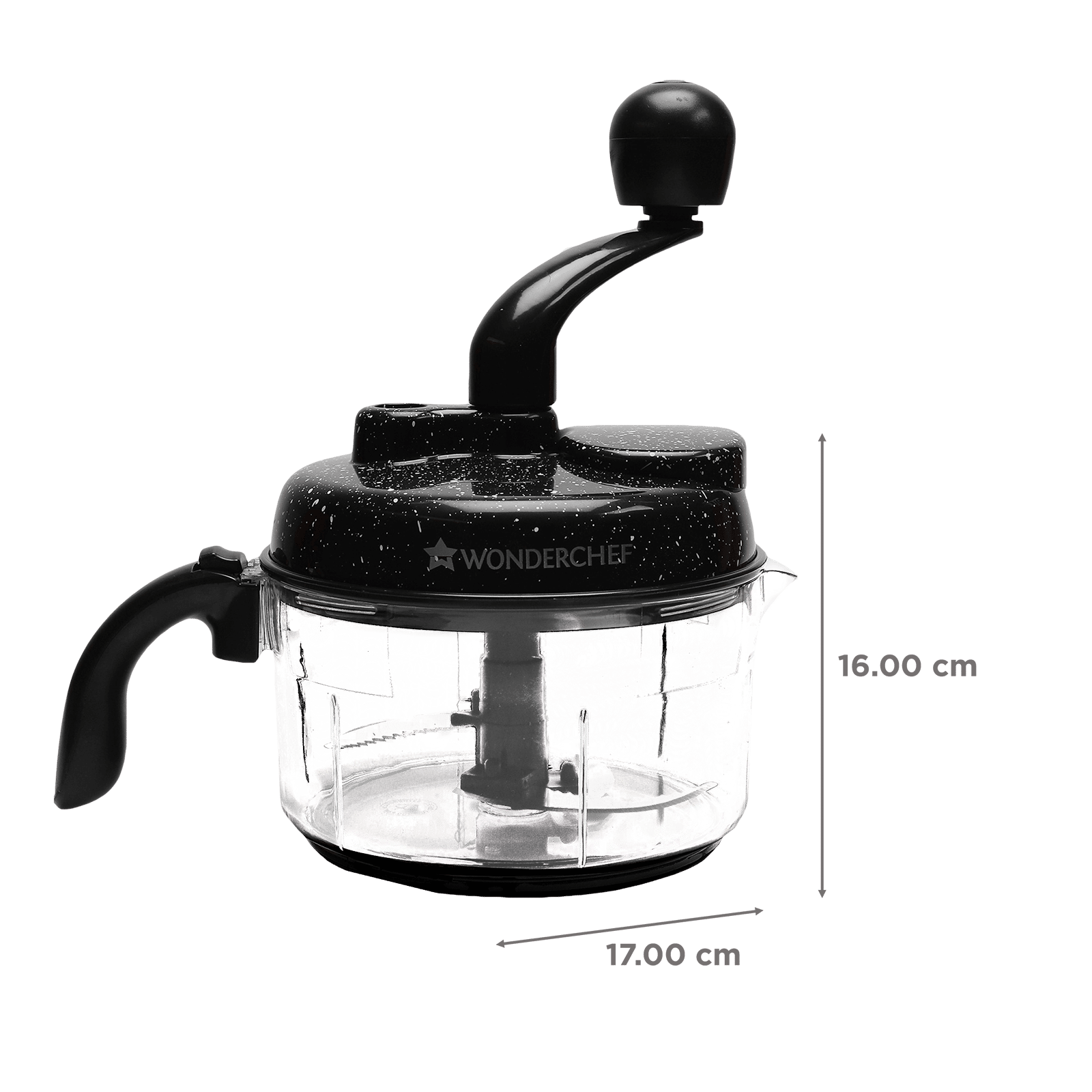 WONDERCHEF Turbo Vegetable & Fruit Chopper with 3 Blades (Black) WONDERCHEF Turbo Vegetable & Fruit Chopper with 3 Blades (Black)_5