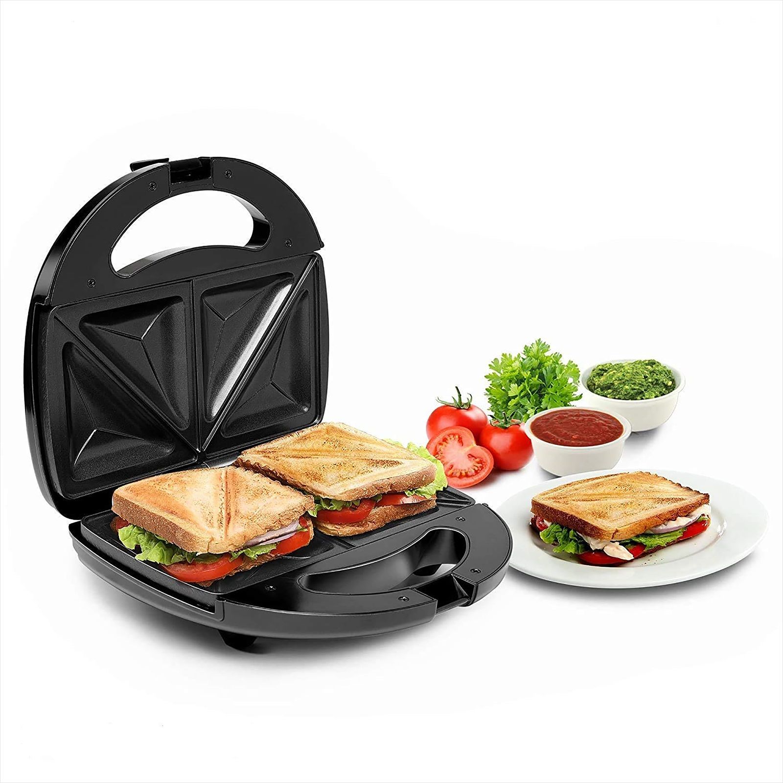 Russell Hobbs RST750SW 750W 2 Slice Sandwich Maker with Anti-Skid Feet (Black) Russell Hobbs RST750SW 750W 2 Slice Sandwich Maker with Anti-Skid Feet (Black)_10