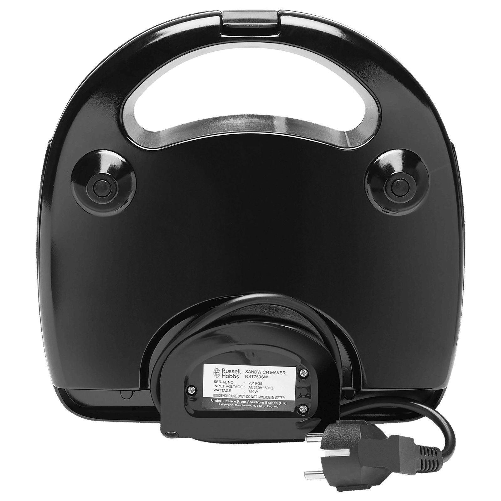 Russell Hobbs RST750SW 750W 2 Slice Sandwich Maker with Anti-Skid Feet (Black) Russell Hobbs RST750SW 750W 2 Slice Sandwich Maker with Anti-Skid Feet (Black)_4
