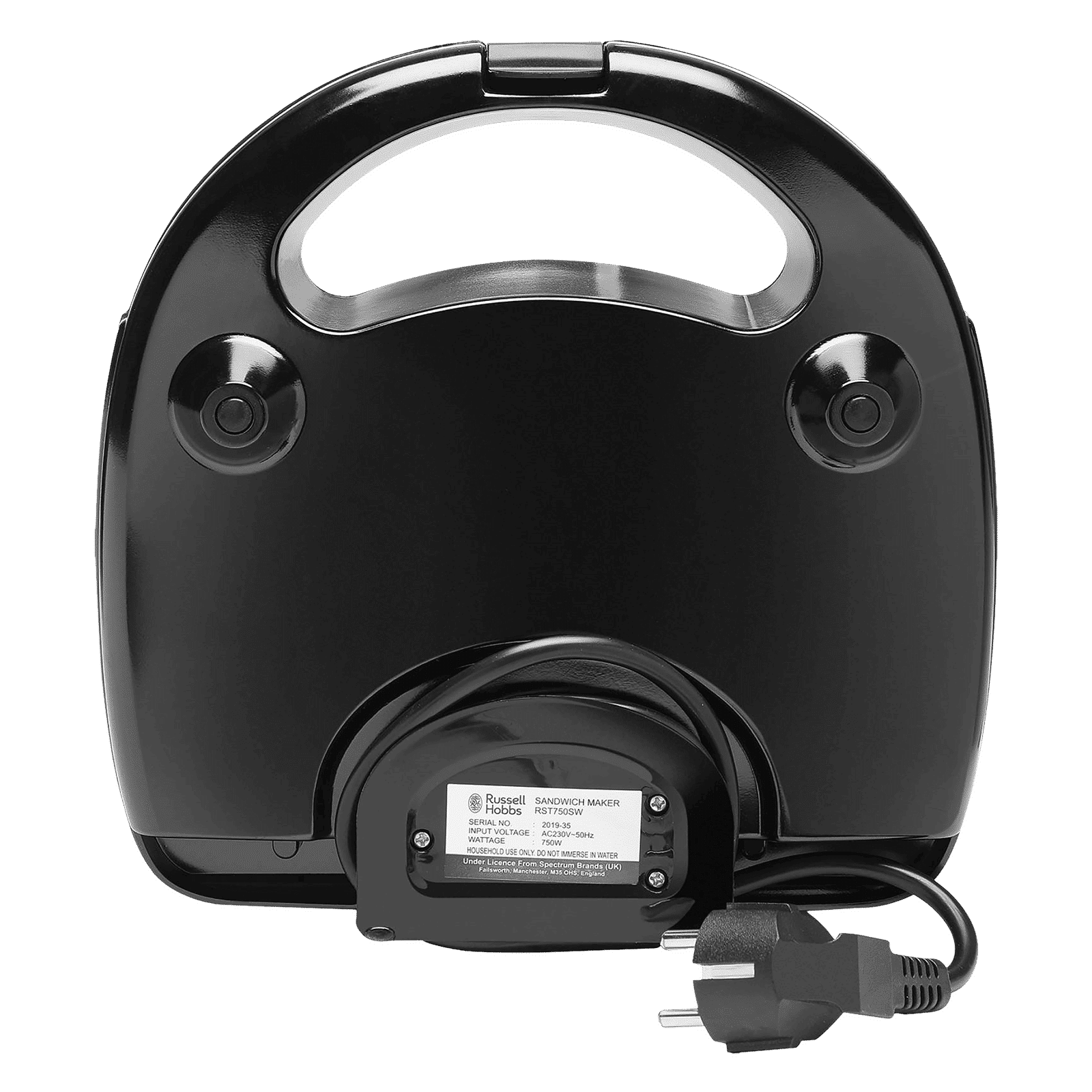 Russell Hobbs RST750SW 750W 2 Slice Sandwich Maker with Anti-Skid Feet (Black) Russell Hobbs RST750SW 750W 2 Slice Sandwich Maker with Anti-Skid Feet (Black)_7