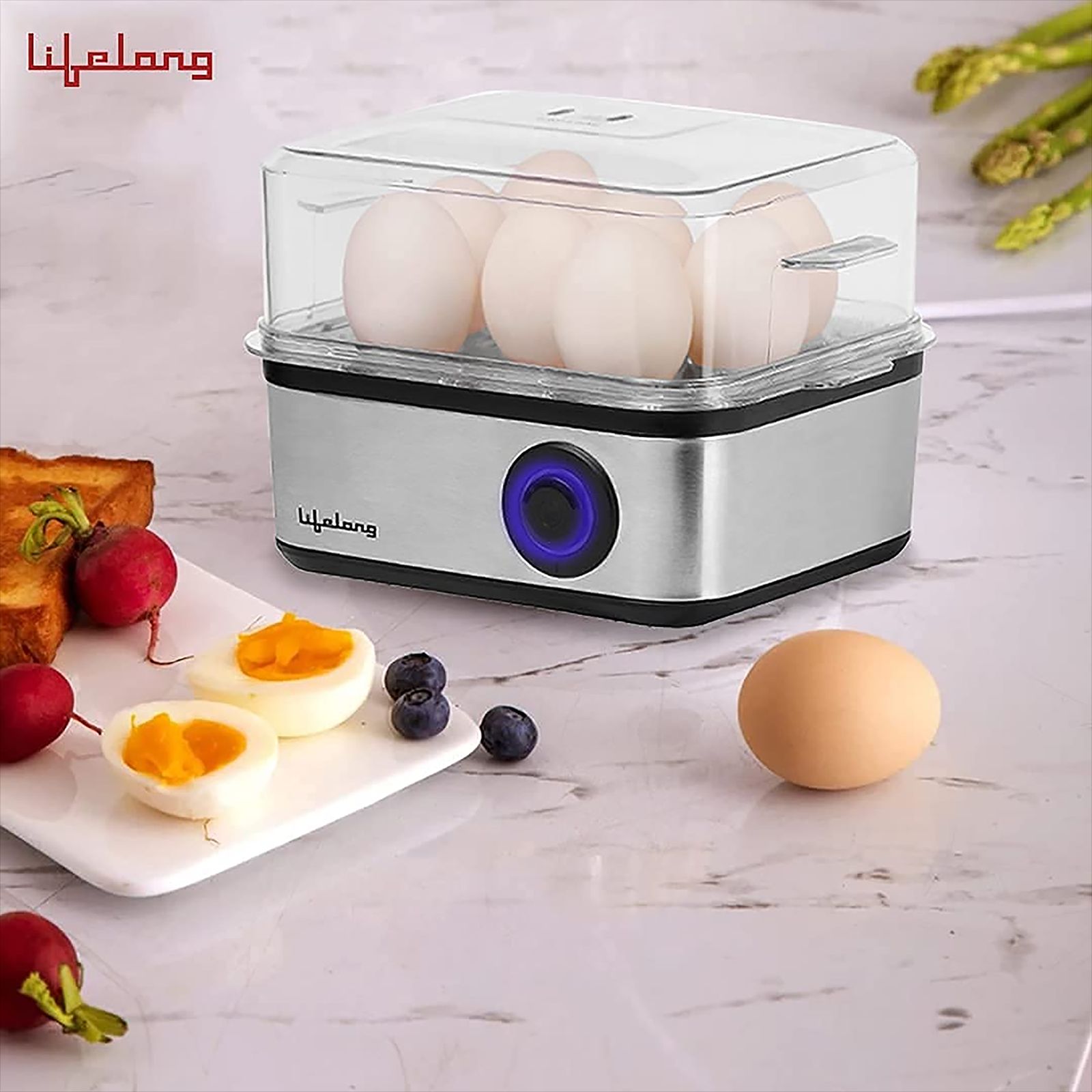 Lifelong LLEB02 8 Egg Electric Egg Boiler with Auto Shut Off (Silver)_11