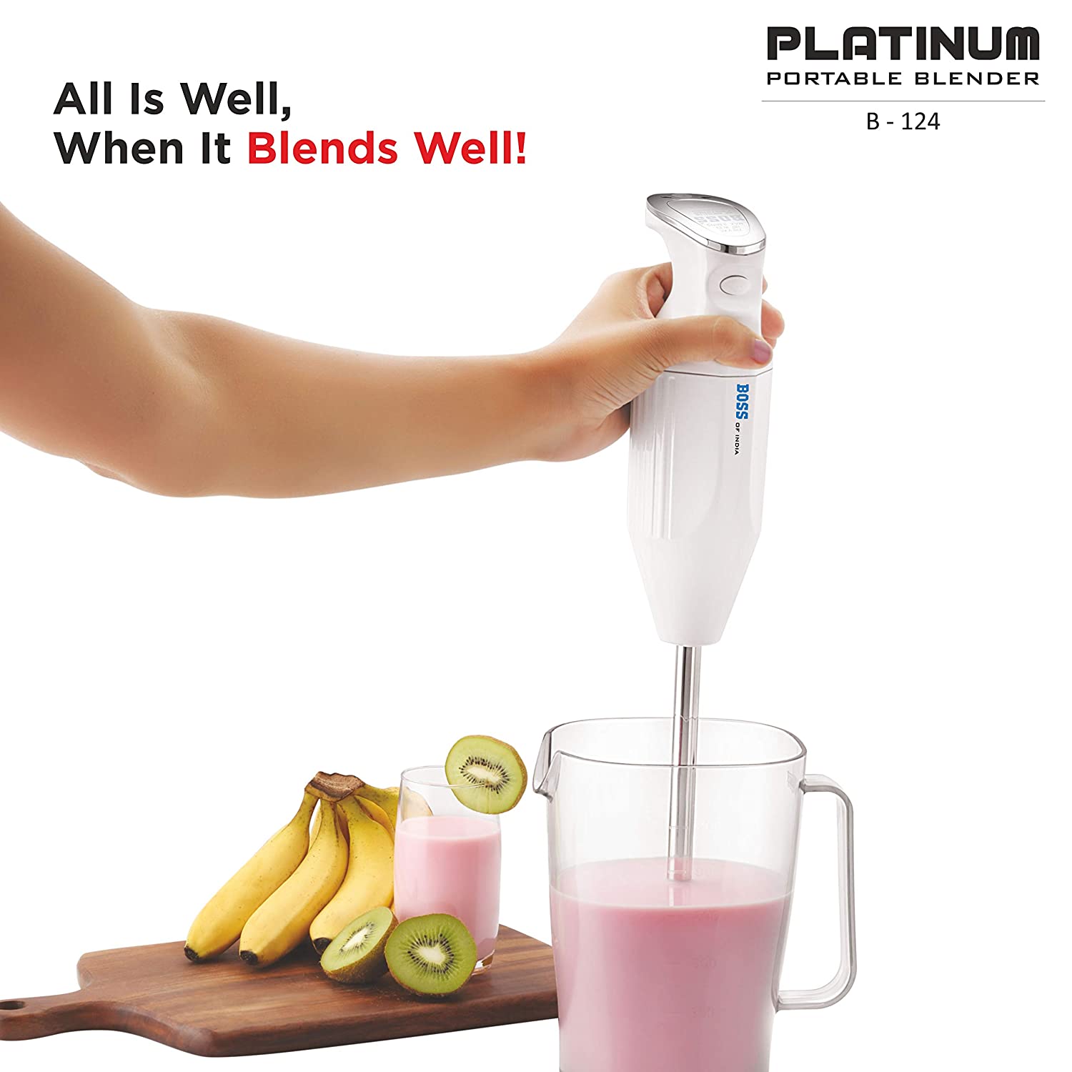 BOSS Platinum 180 Watt 2 Speed Hand Blender with 3 Attachments (Premium Lacquer Coating, Grey)_6