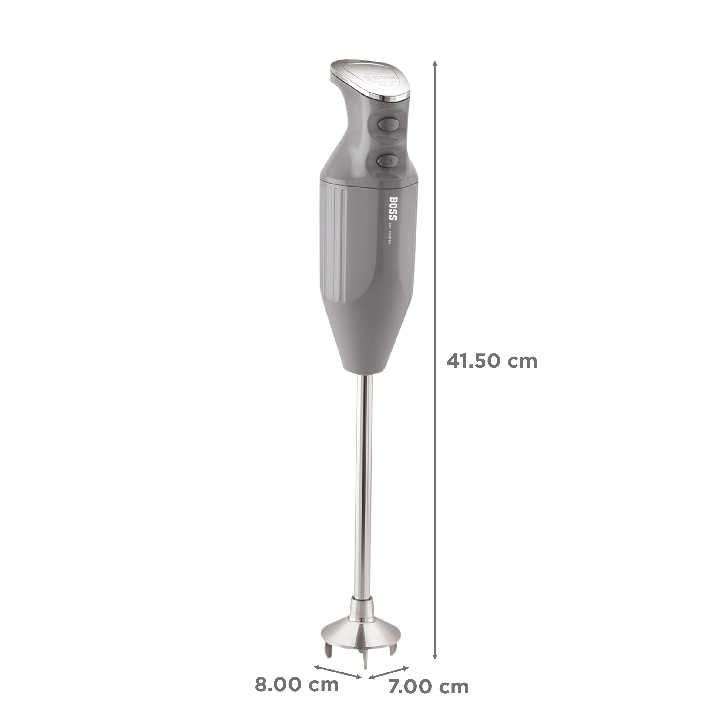 BOSS Platinum 180 Watt 2 Speed Hand Blender with 3 Attachments (Premium Lacquer Coating, Grey)_3
