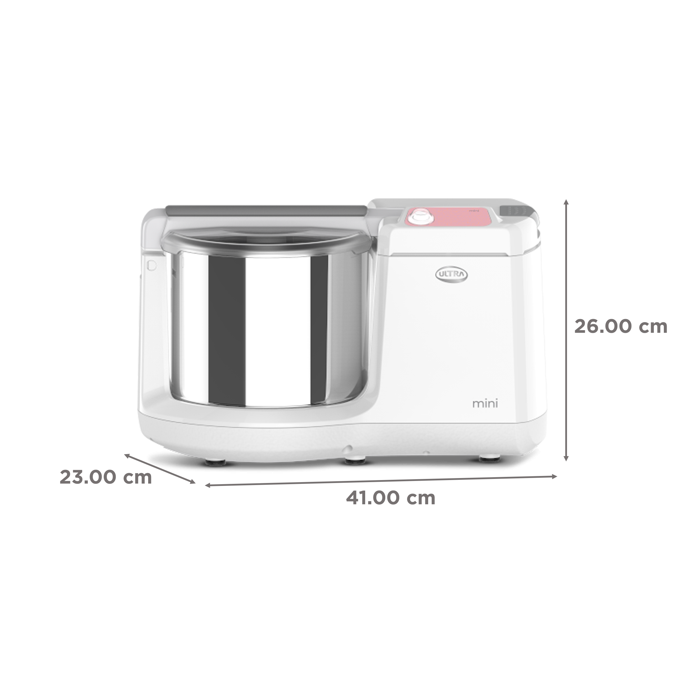 ELGI Ultra Mini 1.25 Litre 2 Stones Wet Grinder (Shock Proof, Fortune White)_3