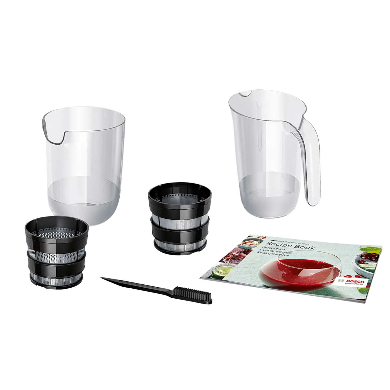 BOSCH VitaExtract 150 Watt Slow Juicer (55 RPM, Low Noise Robust Motor, Black/White)_4