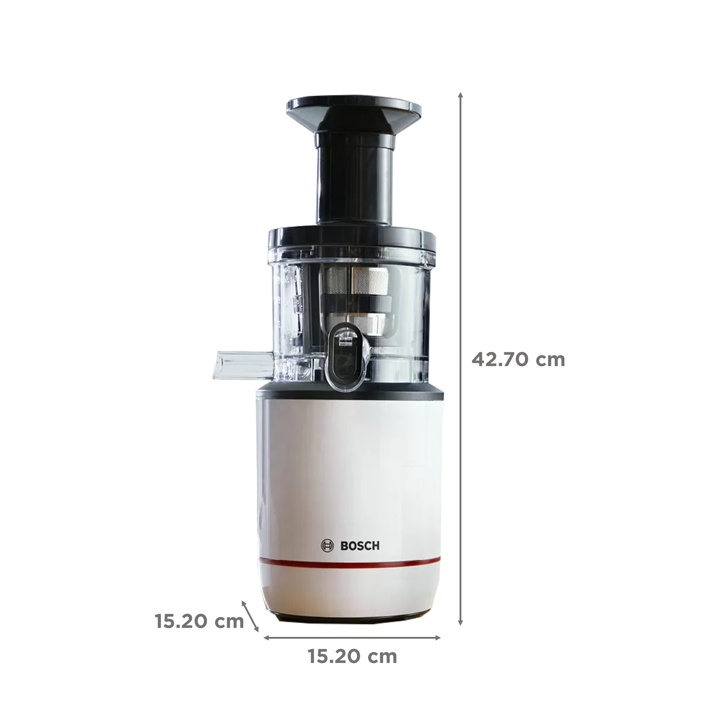 BOSCH VitaExtract 150 Watt Slow Juicer (55 RPM, Low Noise Robust Motor, Black/White)_3