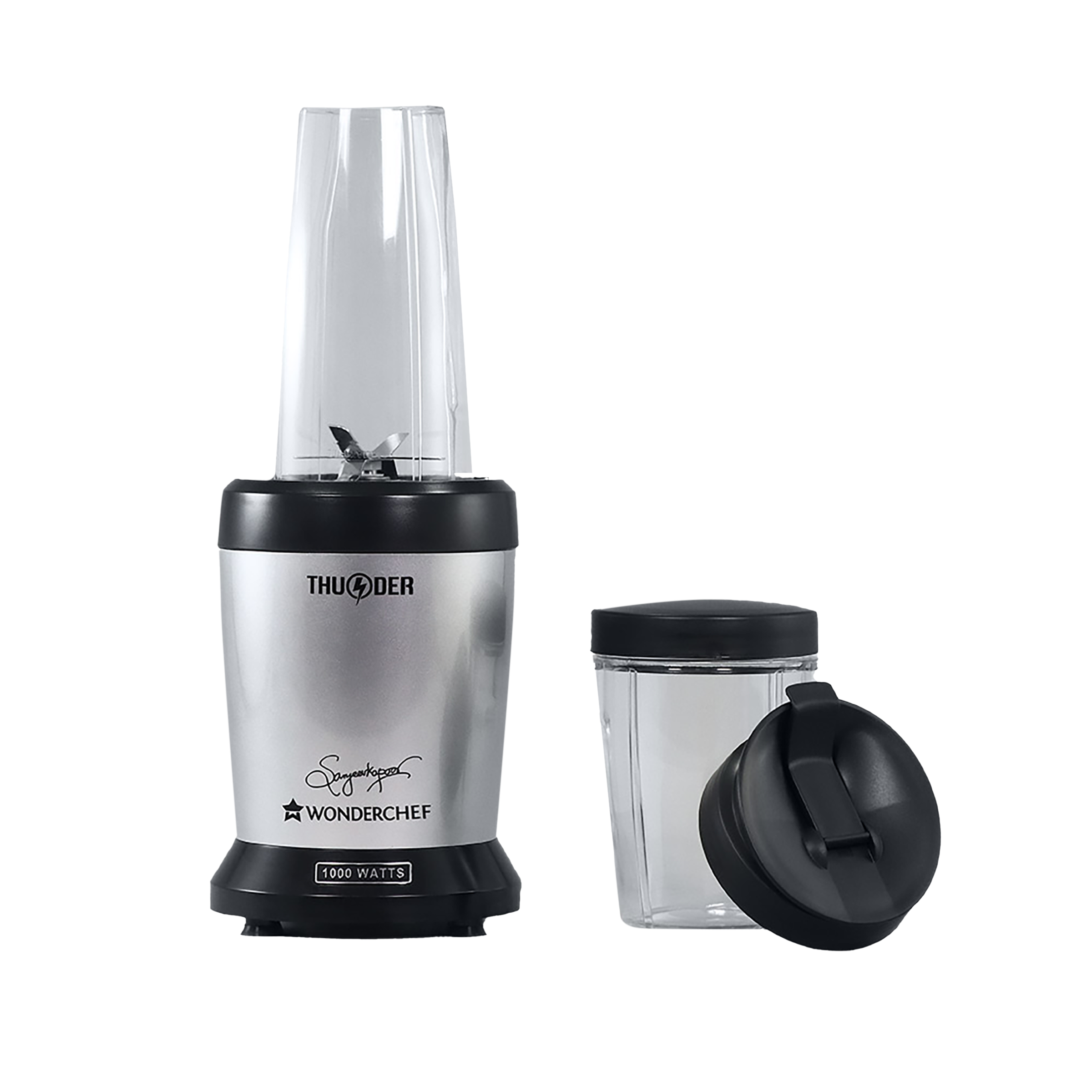 WONDERCHEF Nutri-Blend Thunder 1000 Watt 2 Jars Mixer Grinder Blender (22000 RPM, Compact Design, Black/Silver) WONDERCHEF Nutri-Blend Thunder 1000 Watt 2 Jars Mixer Grinder Blender (22000 RPM, Compact Design, Black/Silver)_12