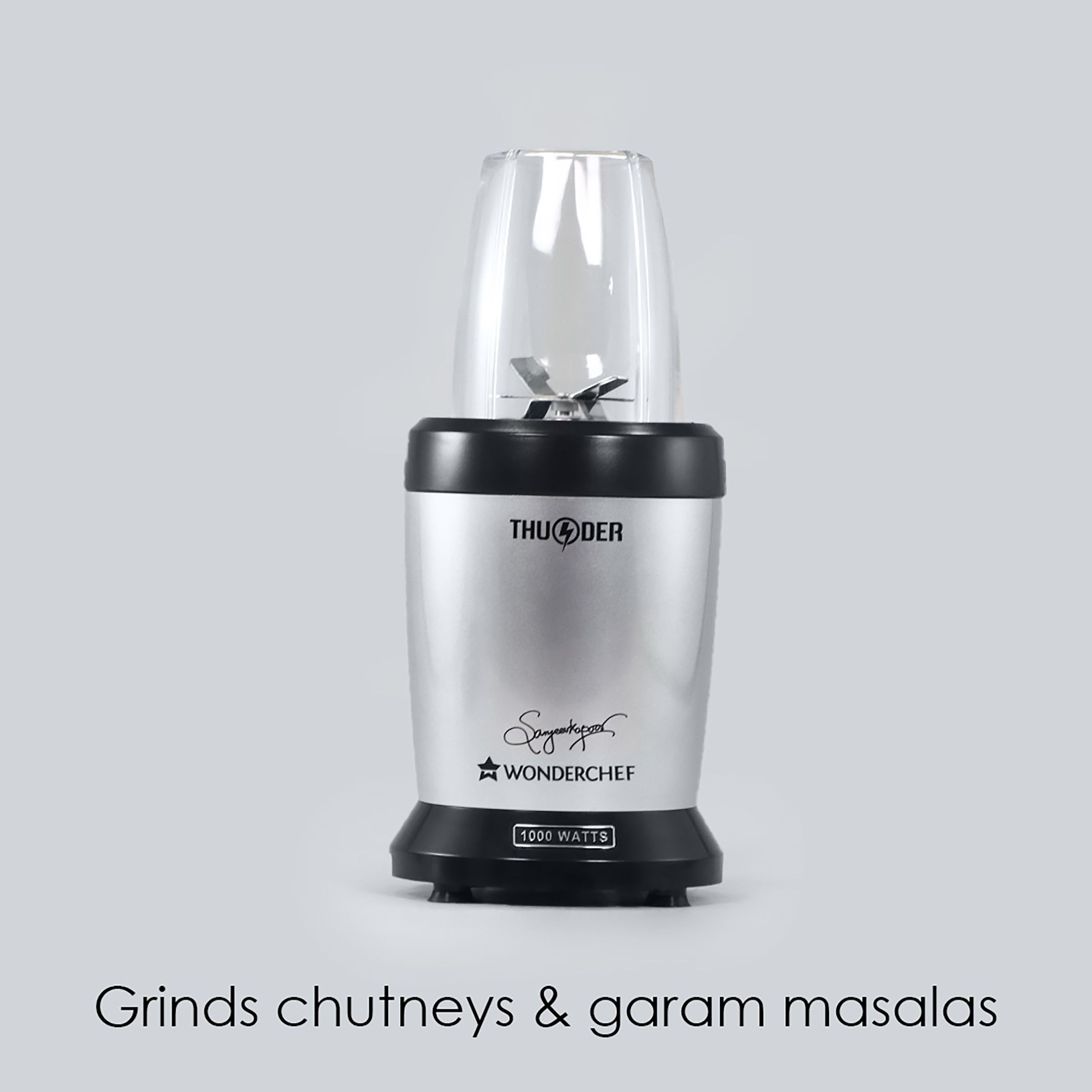 WONDERCHEF Nutri-Blend Thunder 1000 Watt 2 Jars Mixer Grinder Blender (22000 RPM, Compact Design, Black/Silver) WONDERCHEF Nutri-Blend Thunder 1000 Watt 2 Jars Mixer Grinder Blender (22000 RPM, Compact Design, Black/Silver)_14