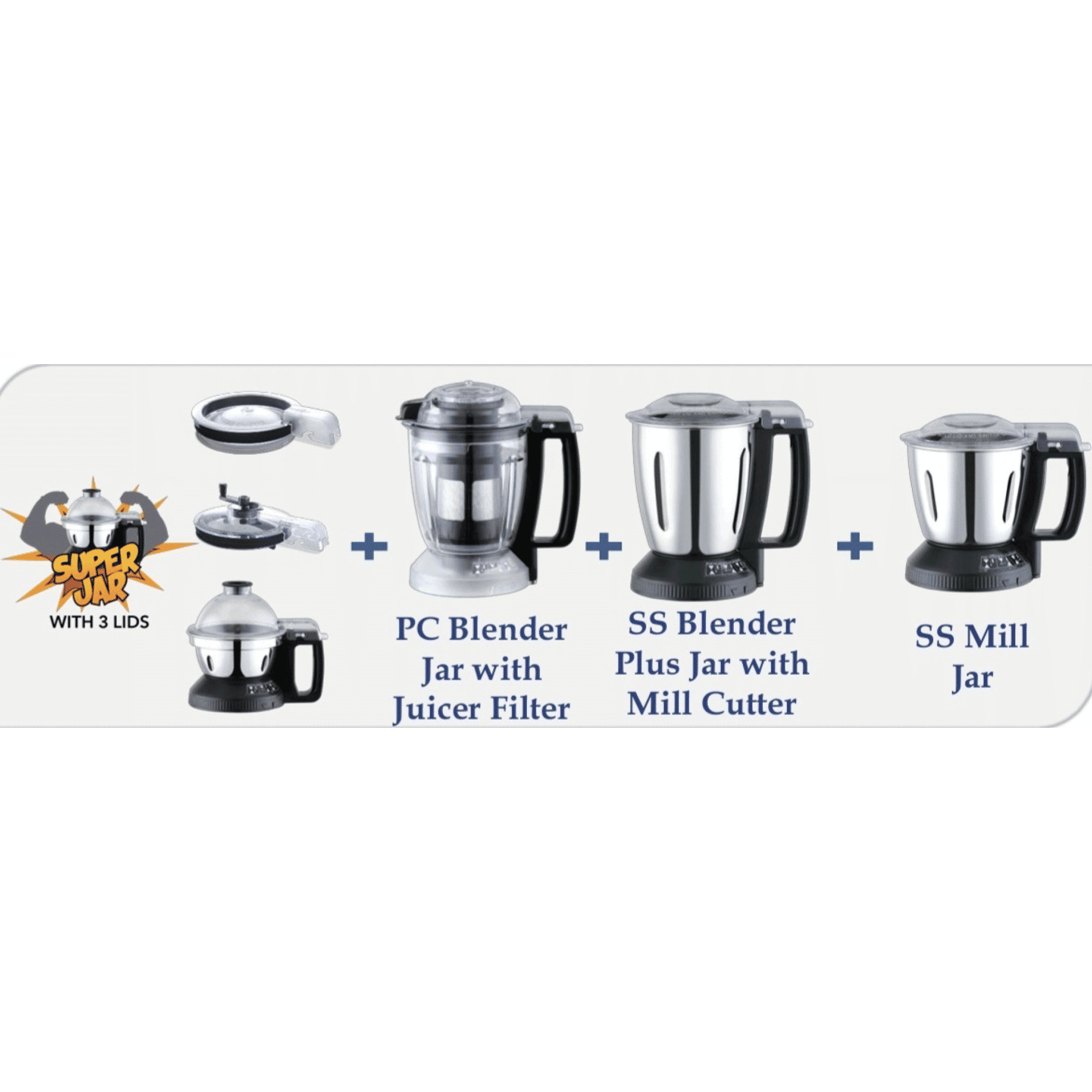 Panasonic 750 Watt 4 Jars Juicer Mixer Grinder (Double Safety Lock, Black)_5