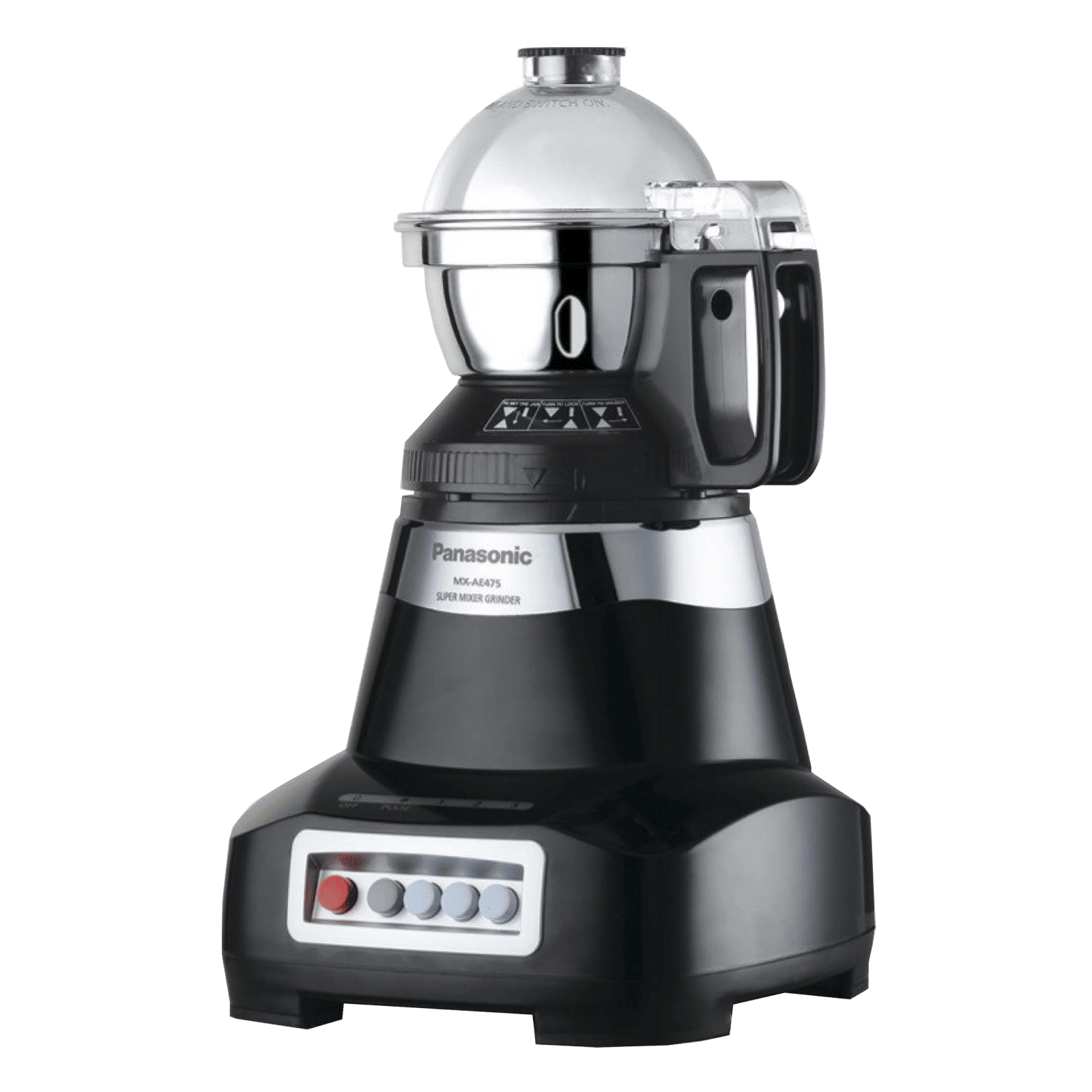 Panasonic 750 Watt 4 Jars Juicer Mixer Grinder (Double Safety Lock, Black)_4