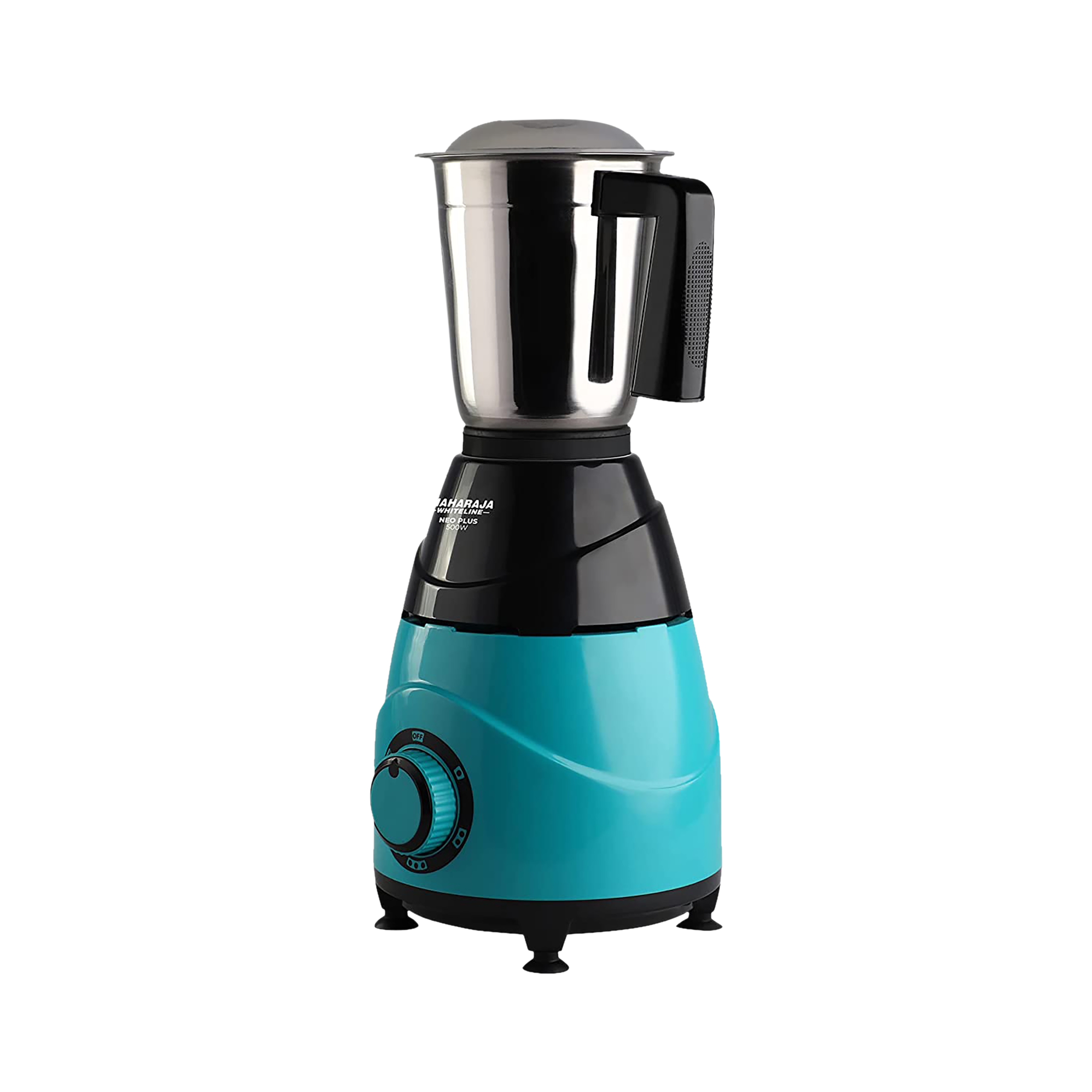 MAHARAJA WHITELINE Neo Plus 500 Watt 3 Jars Mixer Grinder (20000 RPM, Unique Jar Flow Breaker, Turquoise Blue/Black)_5